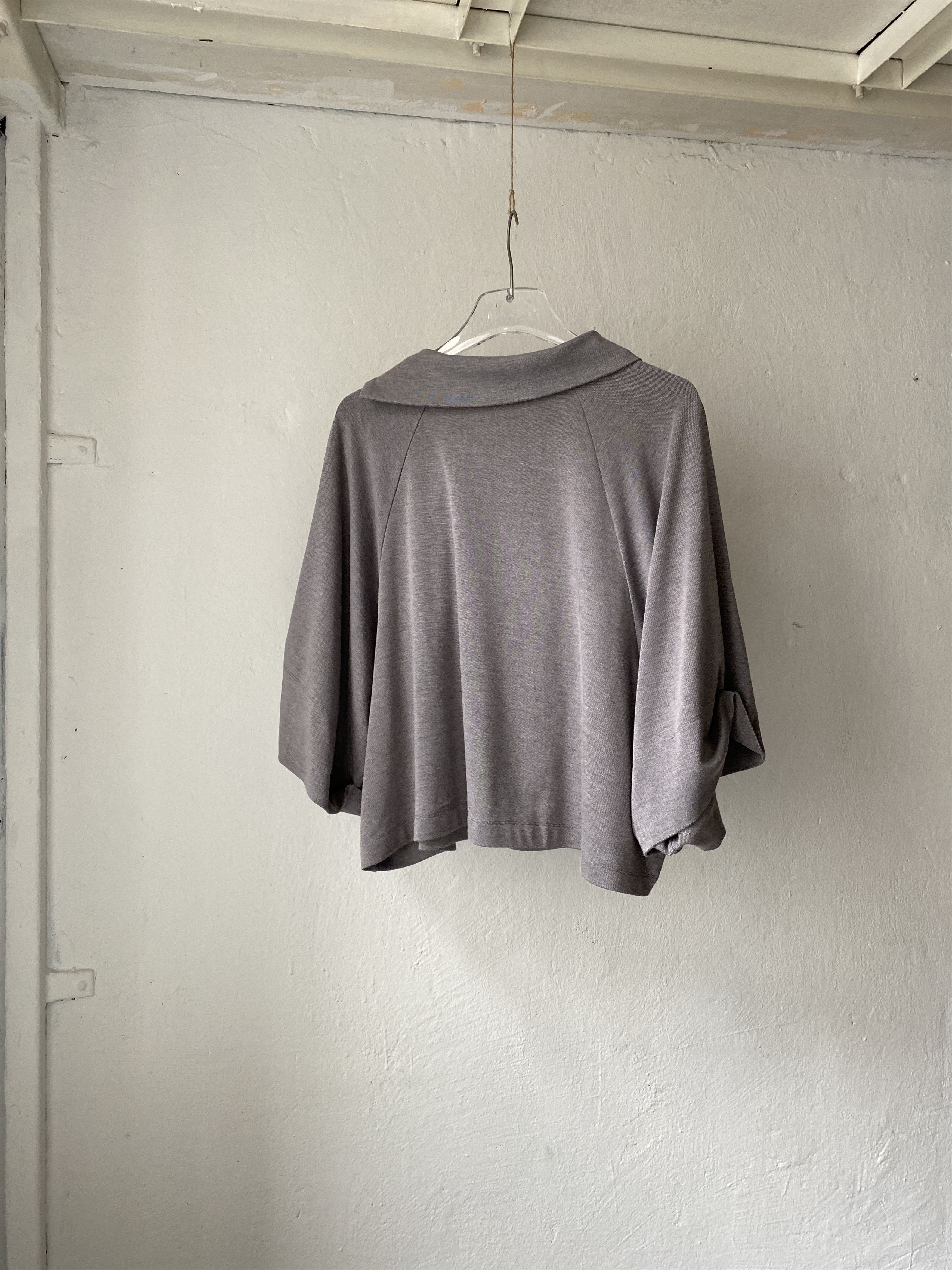 Marni Marni Dark Grey Silk Oversize Sleeves Pocket Blouse Size US L / EU 52-54 / 3 - 5 Thumbnail