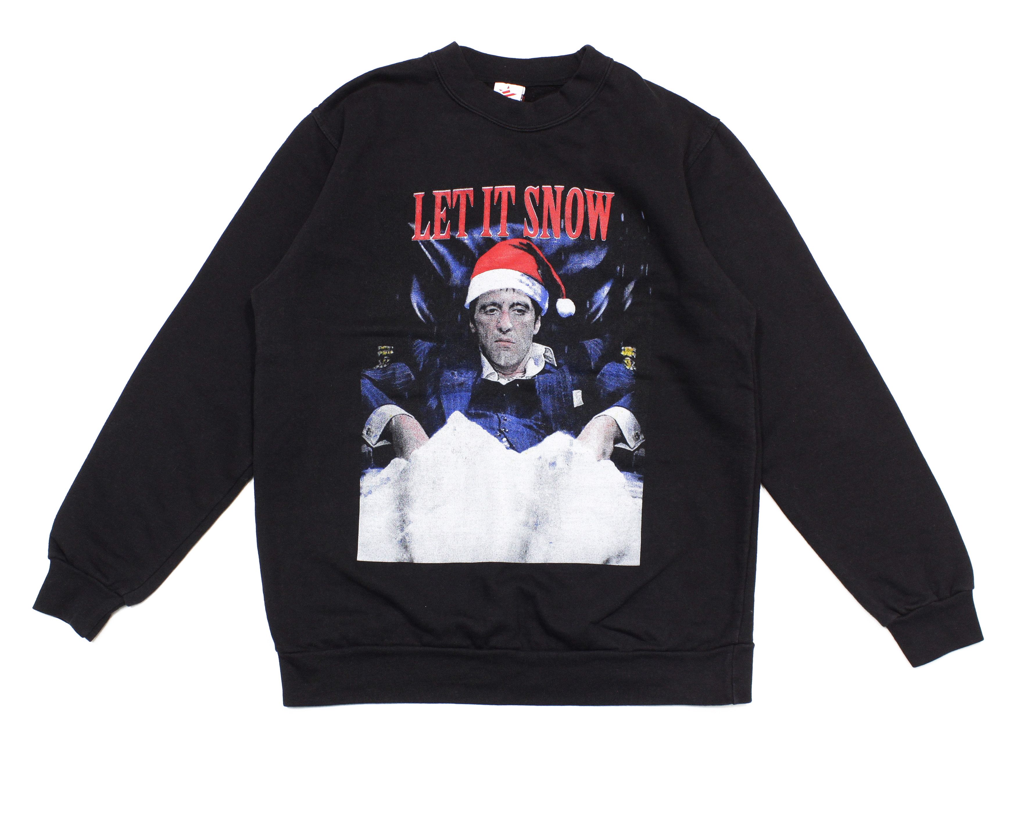 Vintage Scarface 90S "Let It Snow" Sweatshirt Size US L / EU 52-54 / 3 - 1 Thumbnail