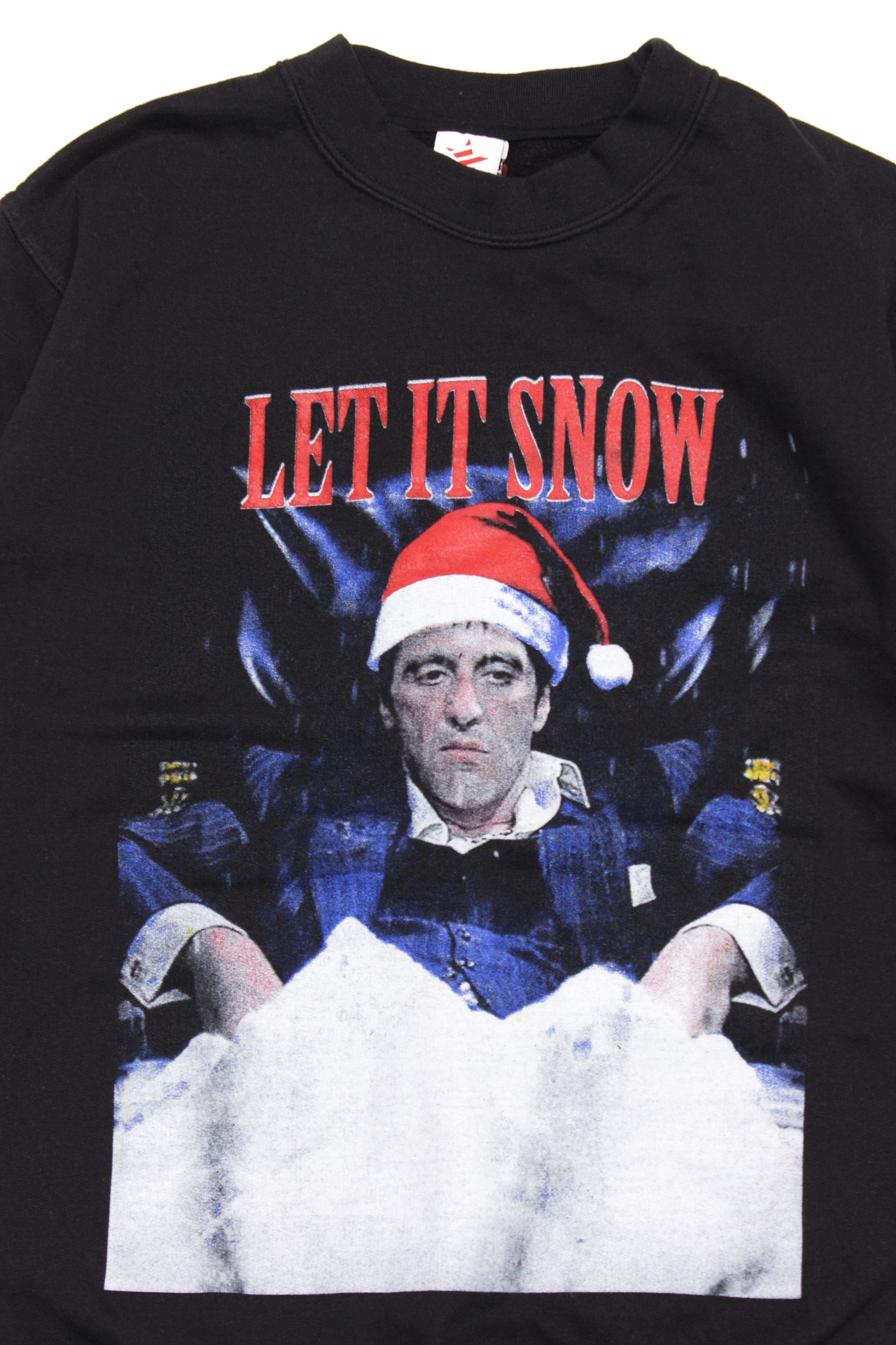 Vintage Scarface 90S "Let It Snow" Sweatshirt Size US L / EU 52-54 / 3 - 3 Thumbnail