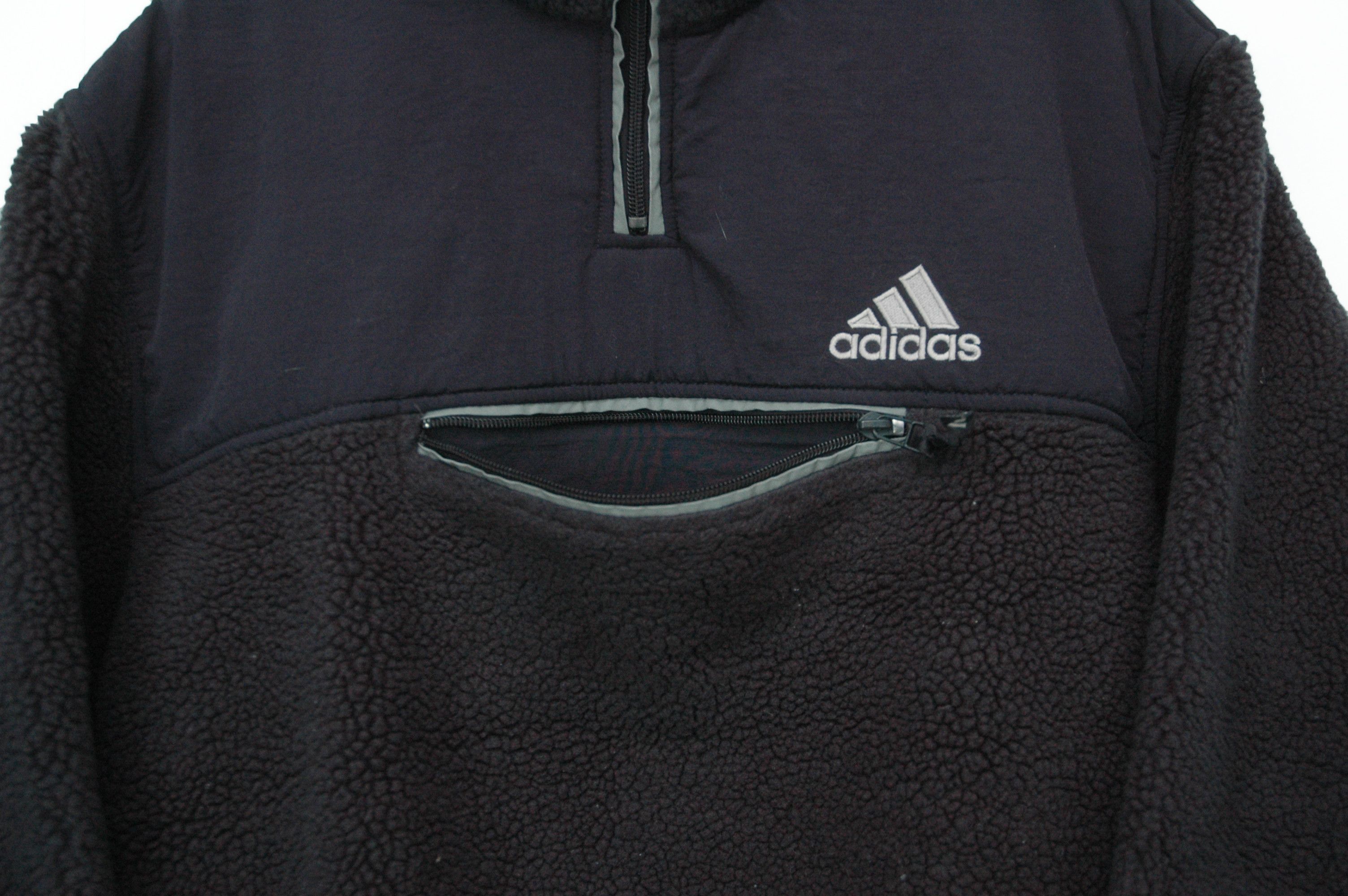 Vintage Vintage Adidas Fleece Pullover Size US L / EU 52-54 / 3 - 5 Thumbnail