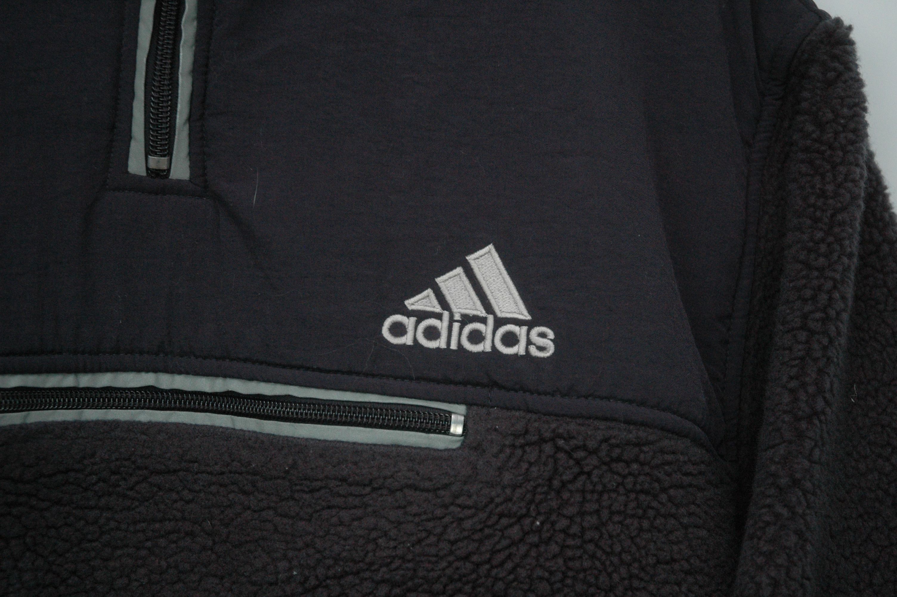 Vintage Vintage Adidas Fleece Pullover Size US L / EU 52-54 / 3 - 4 Thumbnail