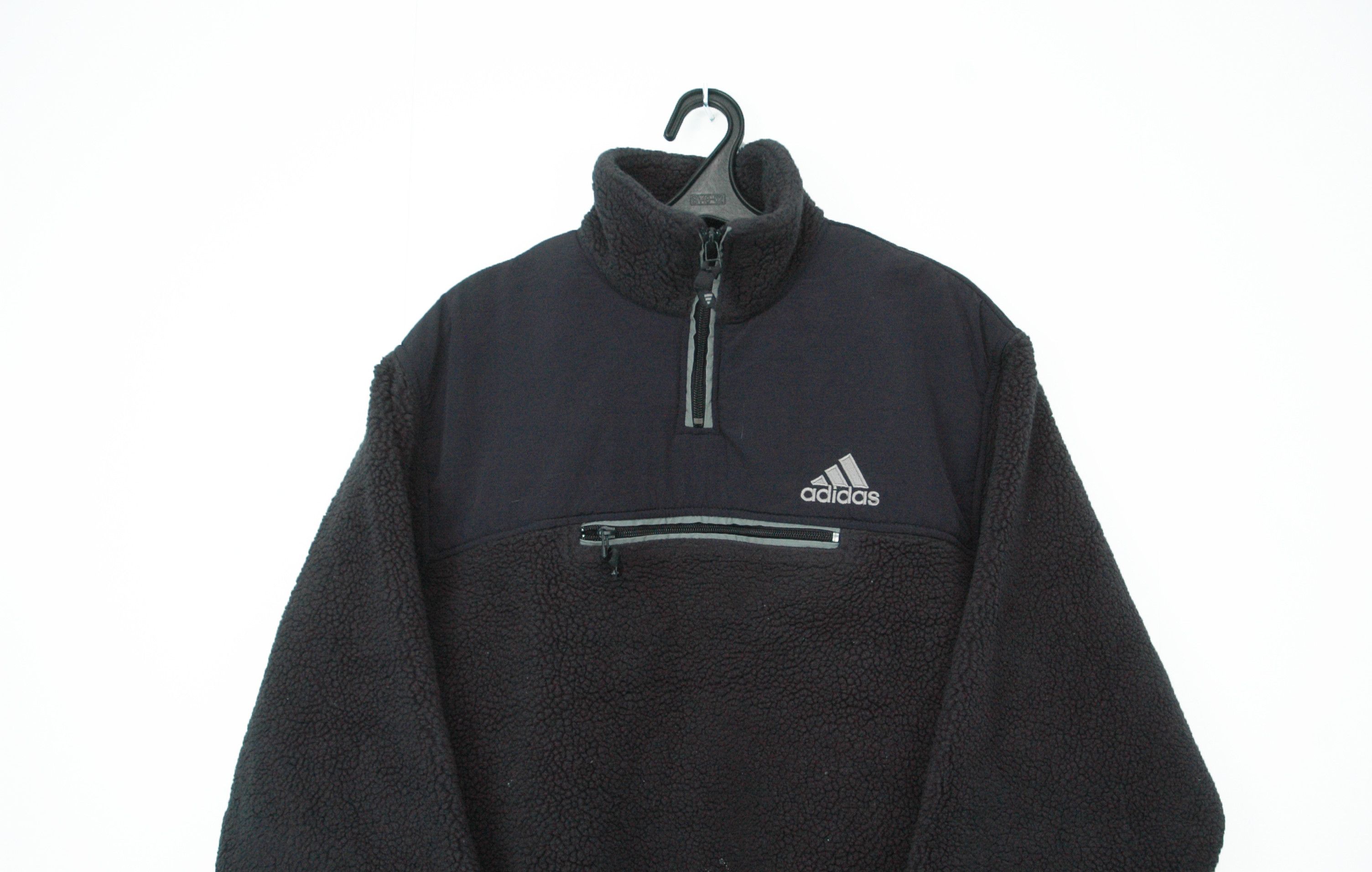 Vintage Vintage Adidas Fleece Pullover Size US L / EU 52-54 / 3 - 2 Thumbnail