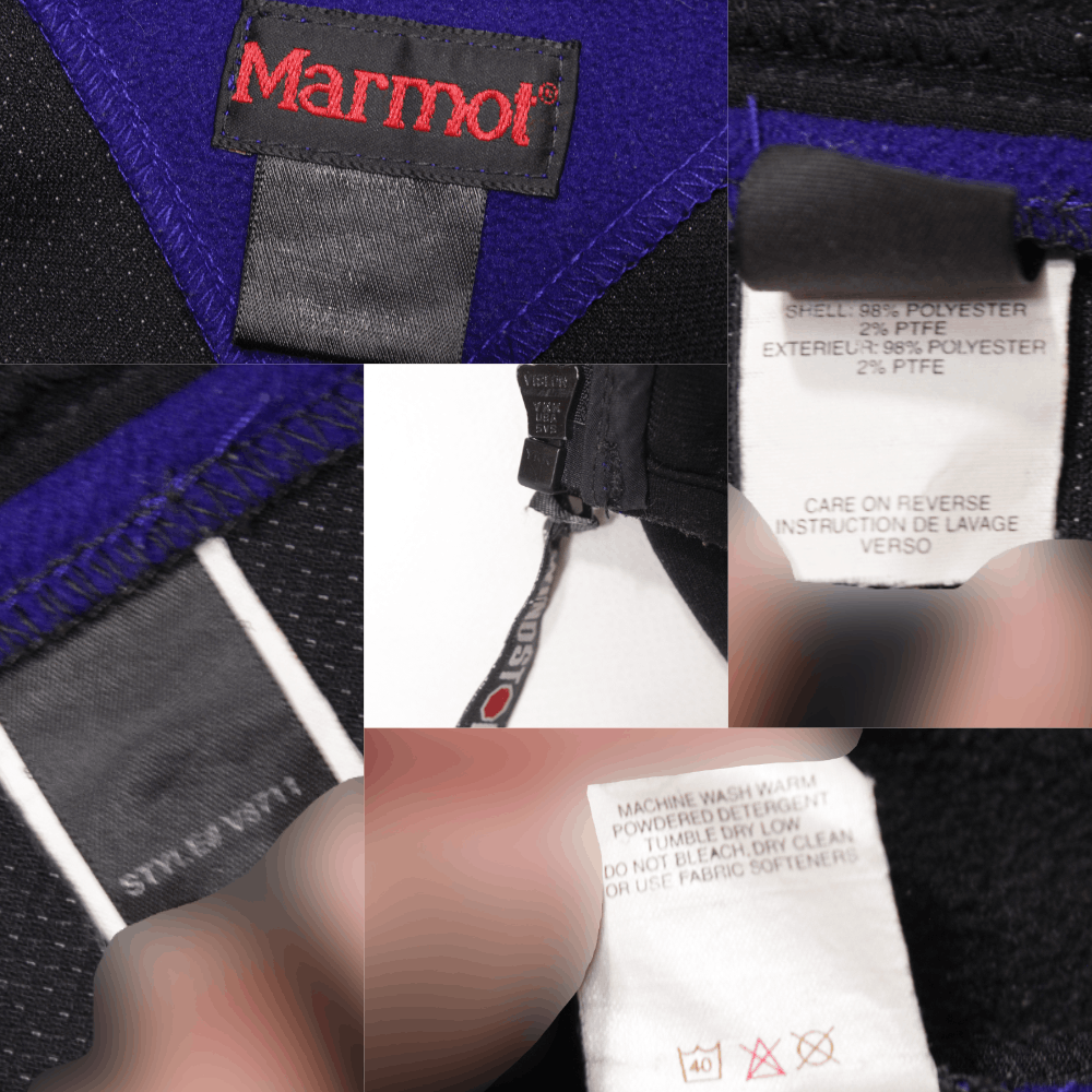 Marmot 90S Logo Fleece Windstopper Vest Vintage Size US L / EU 52-54 / 3 - 5 Thumbnail