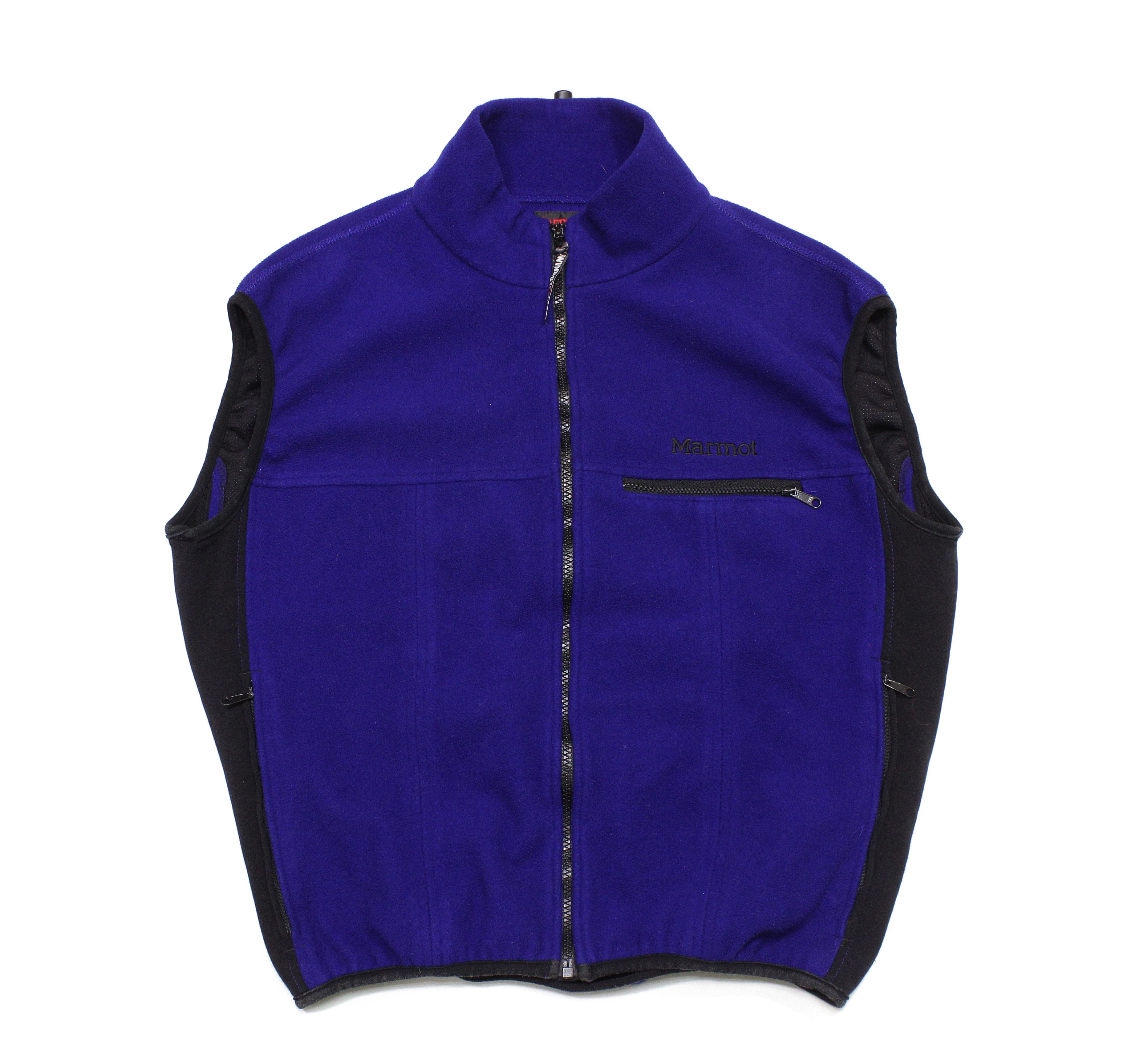 Marmot 90S Logo Fleece Windstopper Vest Vintage Size US L / EU 52-54 / 3 - 1 Thumbnail