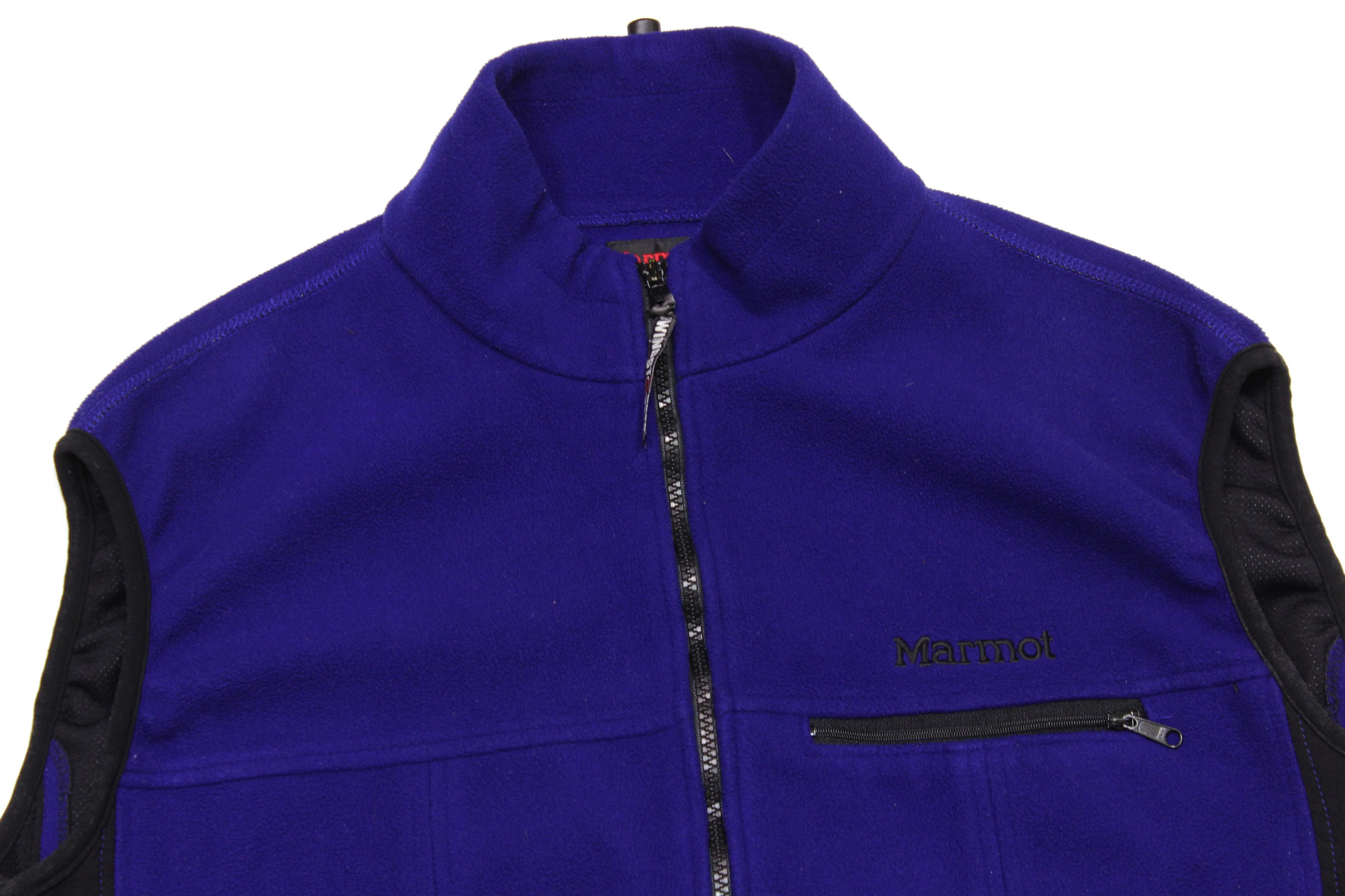 Marmot 90S Logo Fleece Windstopper Vest Vintage Size US L / EU 52-54 / 3 - 3 Thumbnail