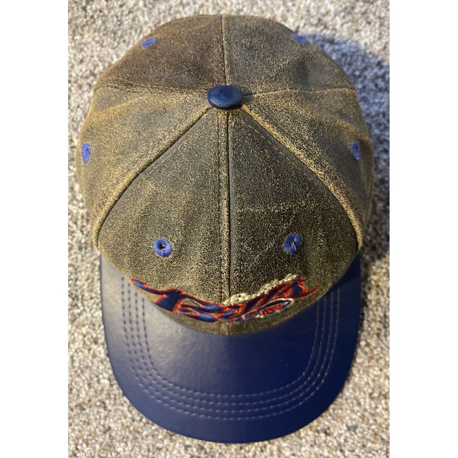 Vintage Vintage 90’s Buffalo Bills NFL Leather Snapback Hat Size ONE SIZE - 5 Thumbnail
