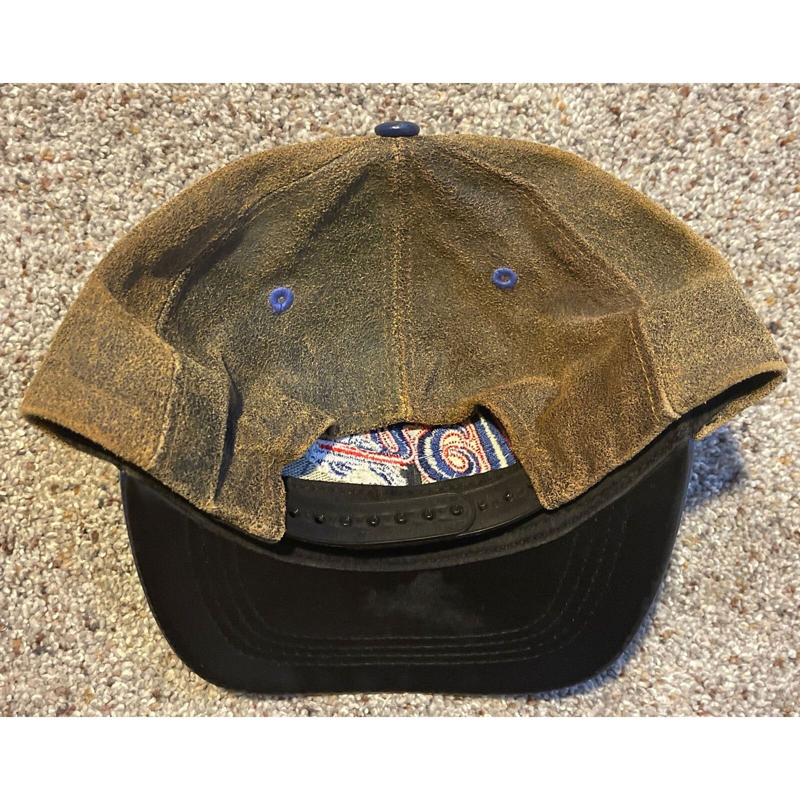 Vintage Vintage 90’s Buffalo Bills NFL Leather Snapback Hat Size ONE SIZE - 10 Thumbnail