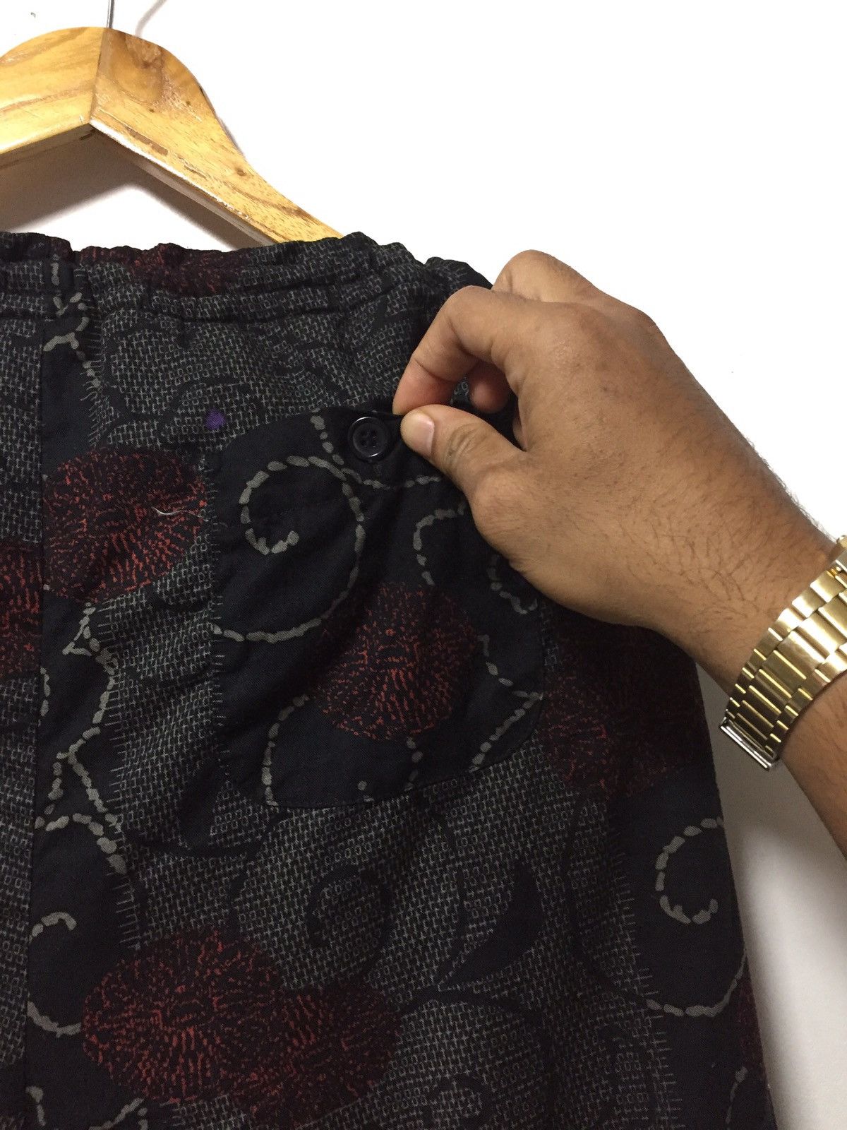 Japanese Brand kimono motif art pant double pocket waist 34 Size US 34 / EU 50 - 6 Thumbnail
