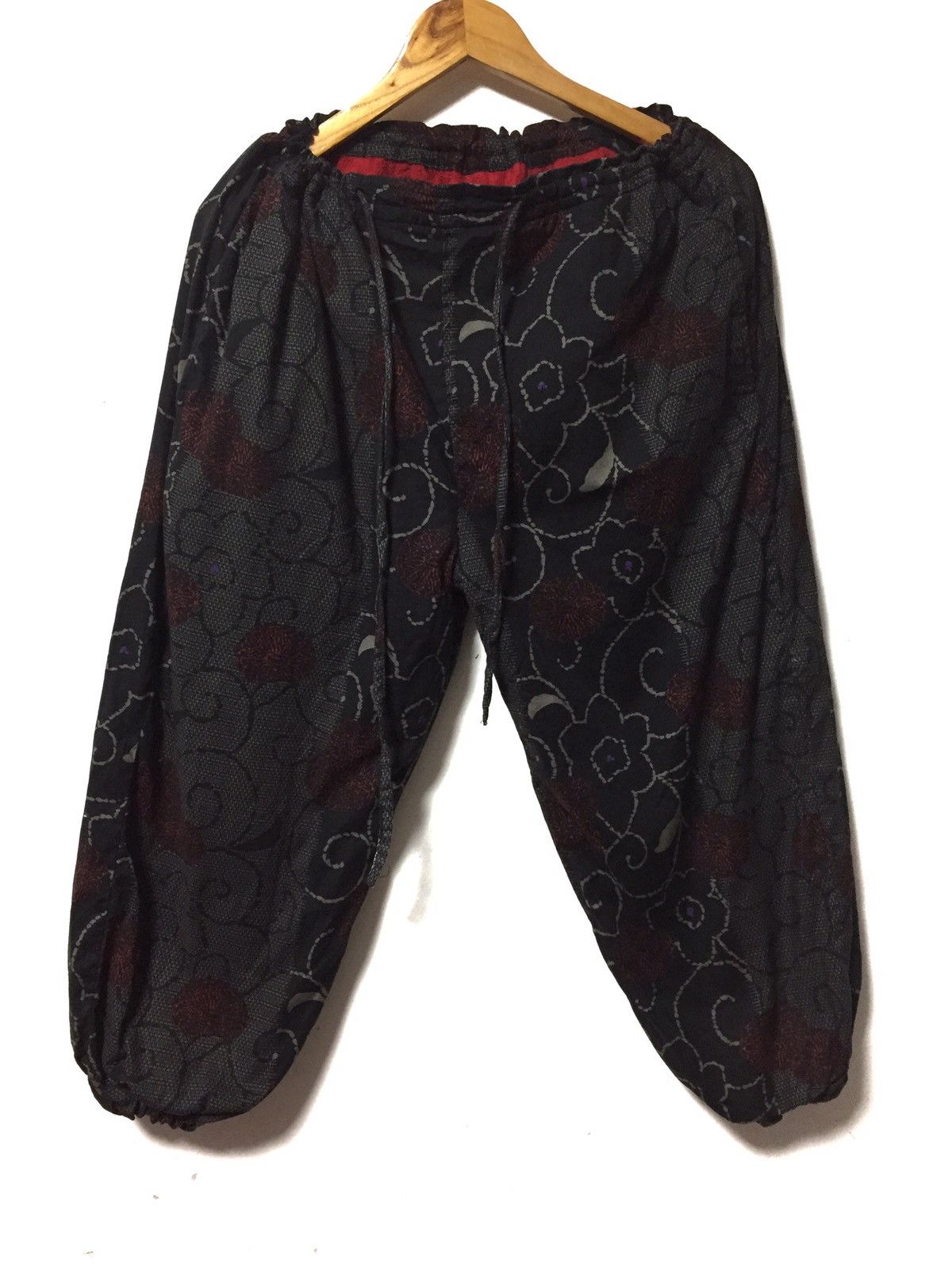 Japanese Brand kimono motif art pant double pocket waist 34 Size US 34 / EU 50 - 1 Thumbnail