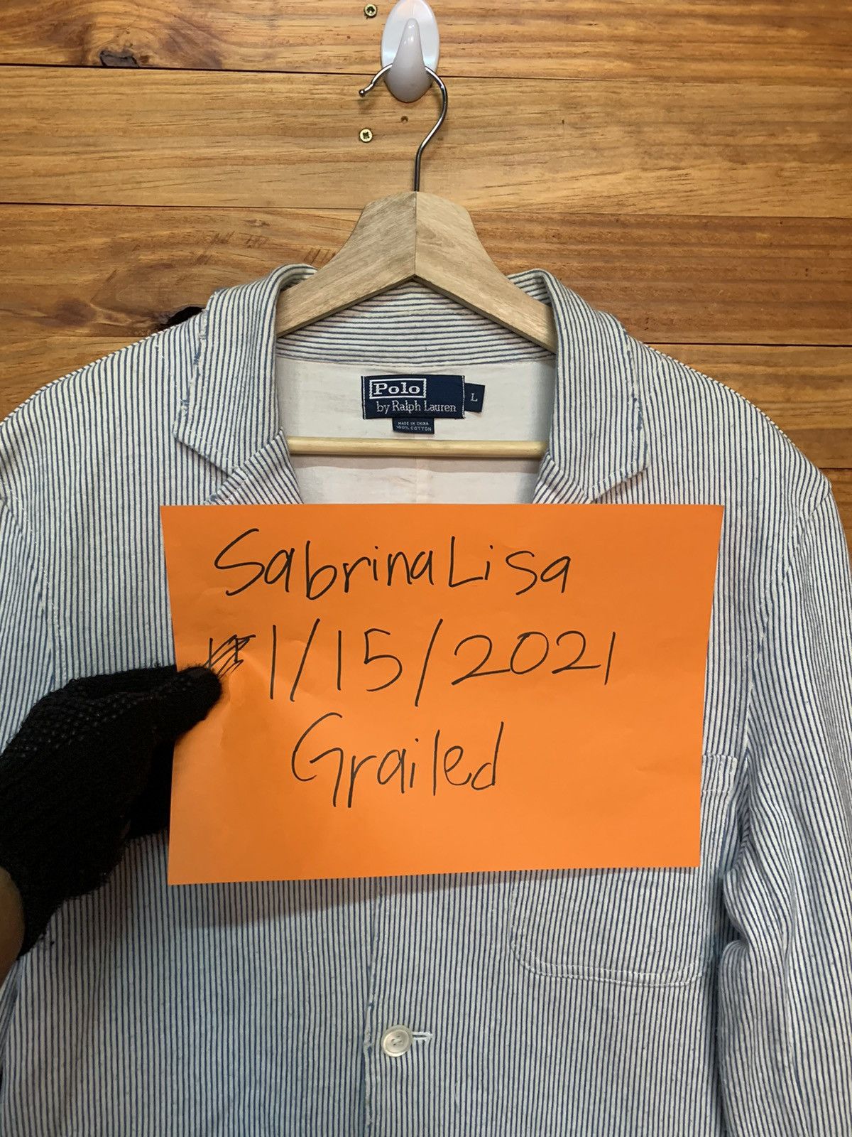 Polo Ralph Lauren × Vintage Vintage Polo Ralph Lauren Seersucker Jacket Size US L / EU 52-54 / 3 - 5 Thumbnail
