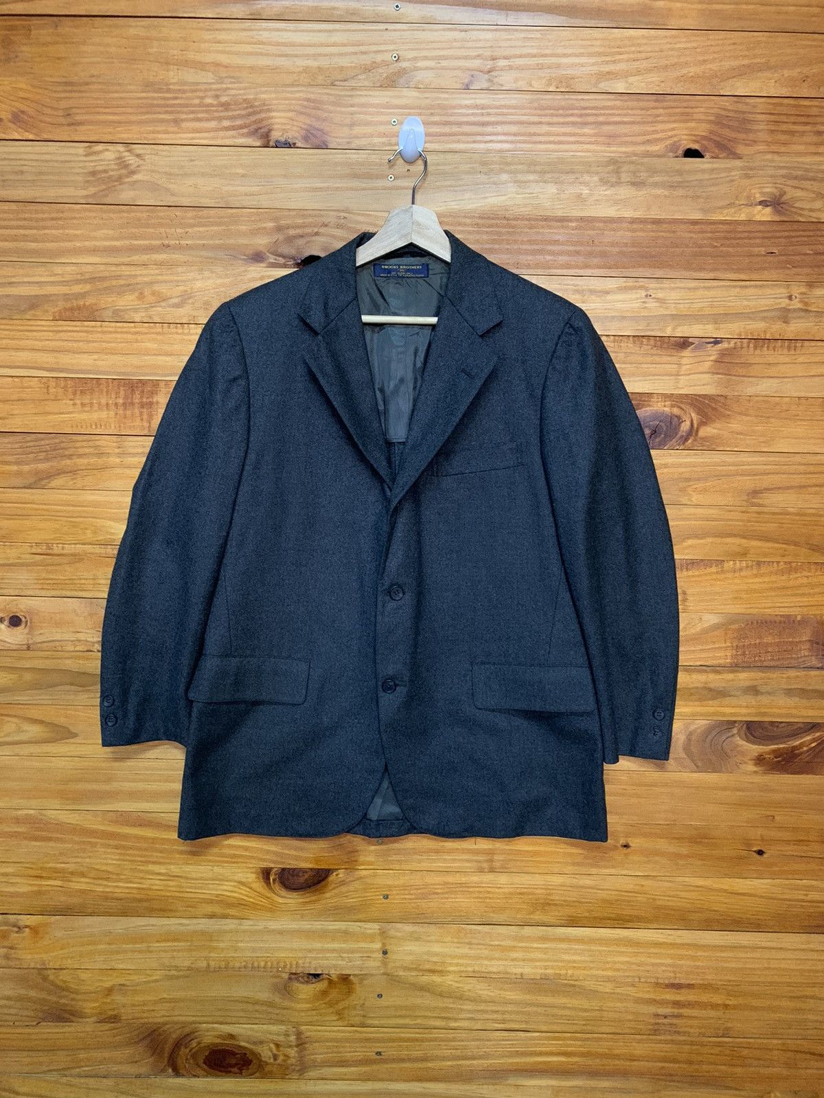 Vintage Brooks Brothers 346 Wool Coat Made In USA