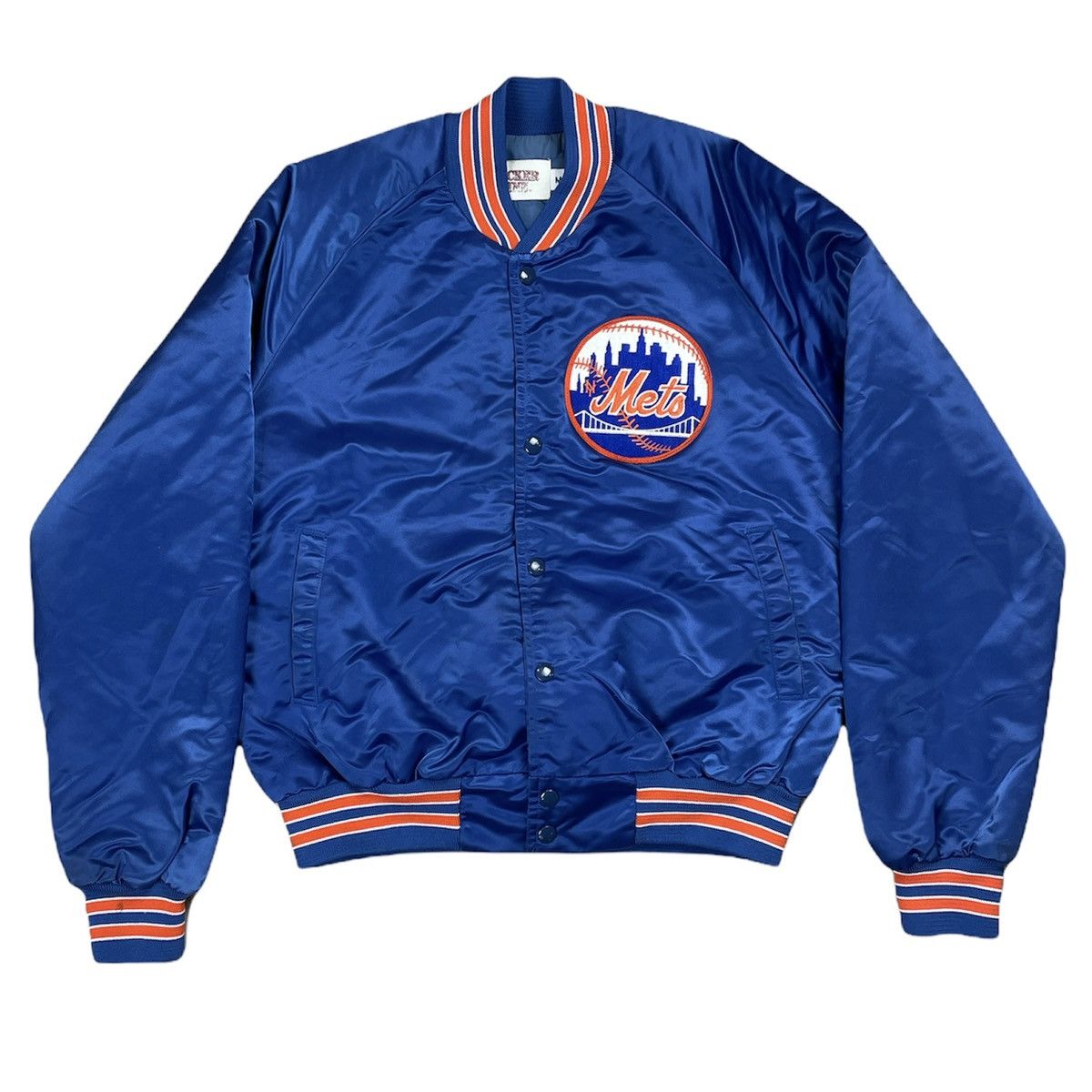 Vintage VTG 1980’s New York Mets MLB Satin Bomber Varsity Jacket | Grailed