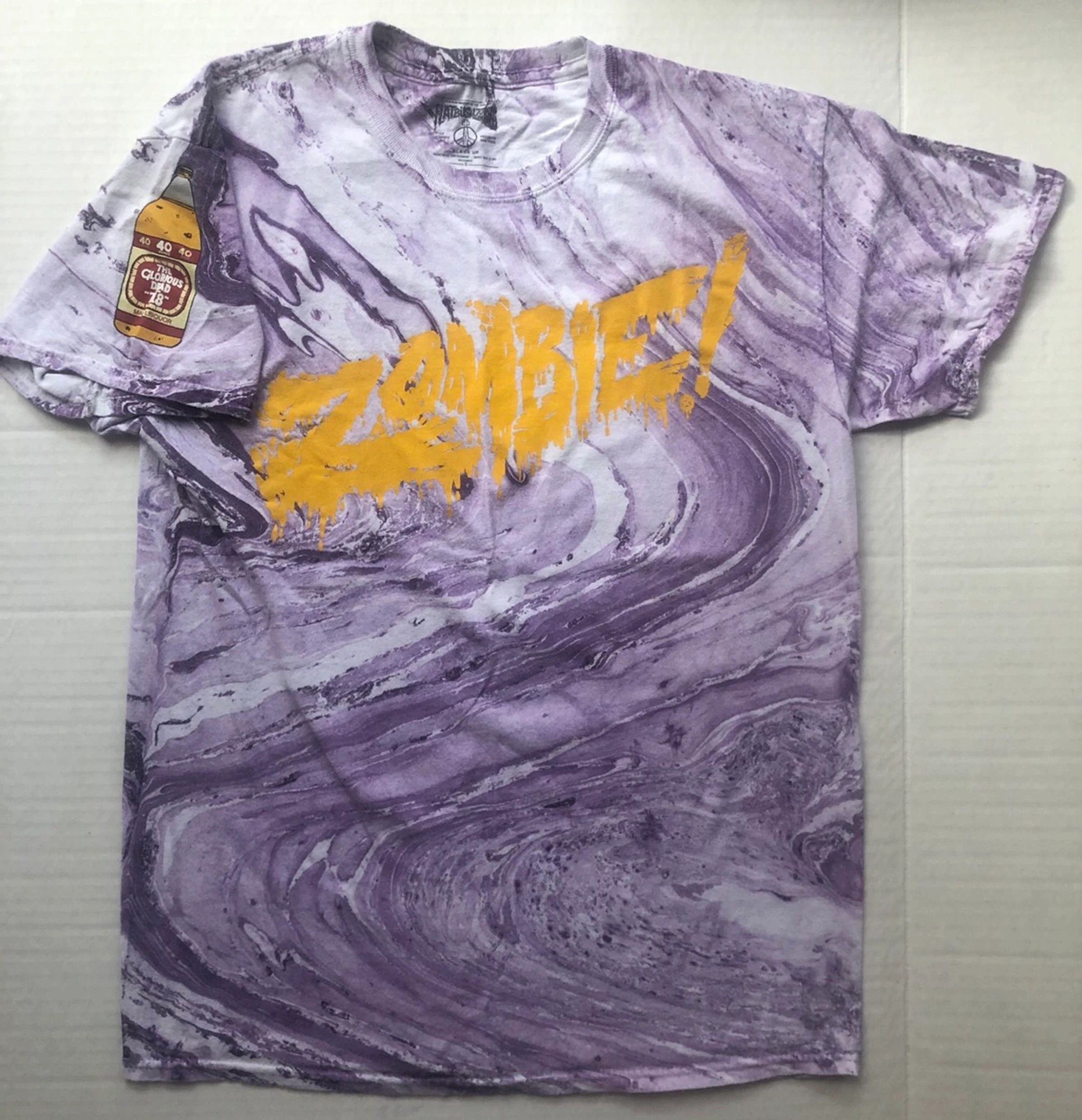 Flatbush Zombies Flatbush Zombies Purple Marble Tie Dye | Grailed