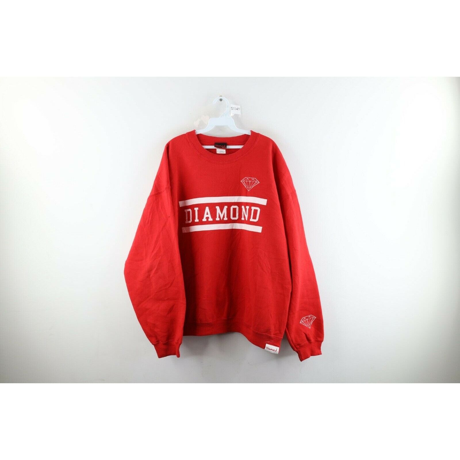 Diamond Supply Co. × Vintage Vintage Diamond Supply Co Faded Crewneck Sweatshirt Size ONE SIZE - 1 Thumbnail