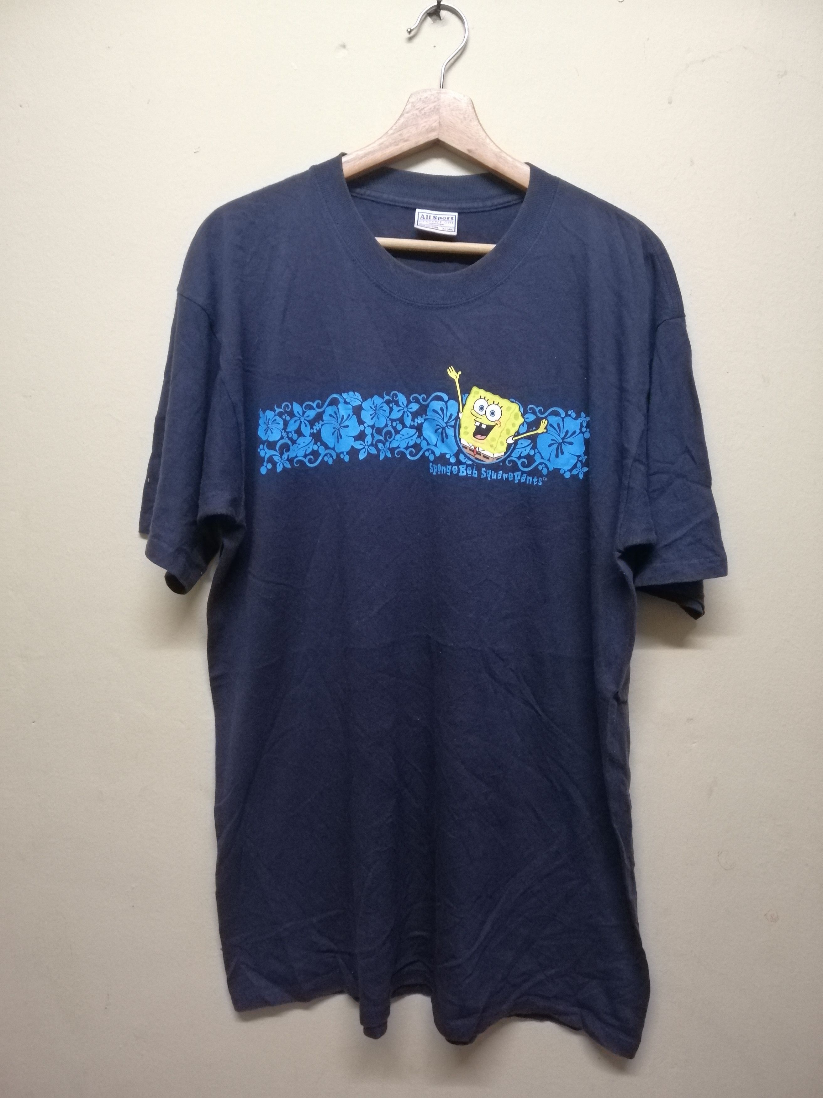 Cartoon Network Vintage 90s Spongebob Squarepants Nickelodeon Tshirt Size US L / EU 52-54 / 3 - 1 Thumbnail