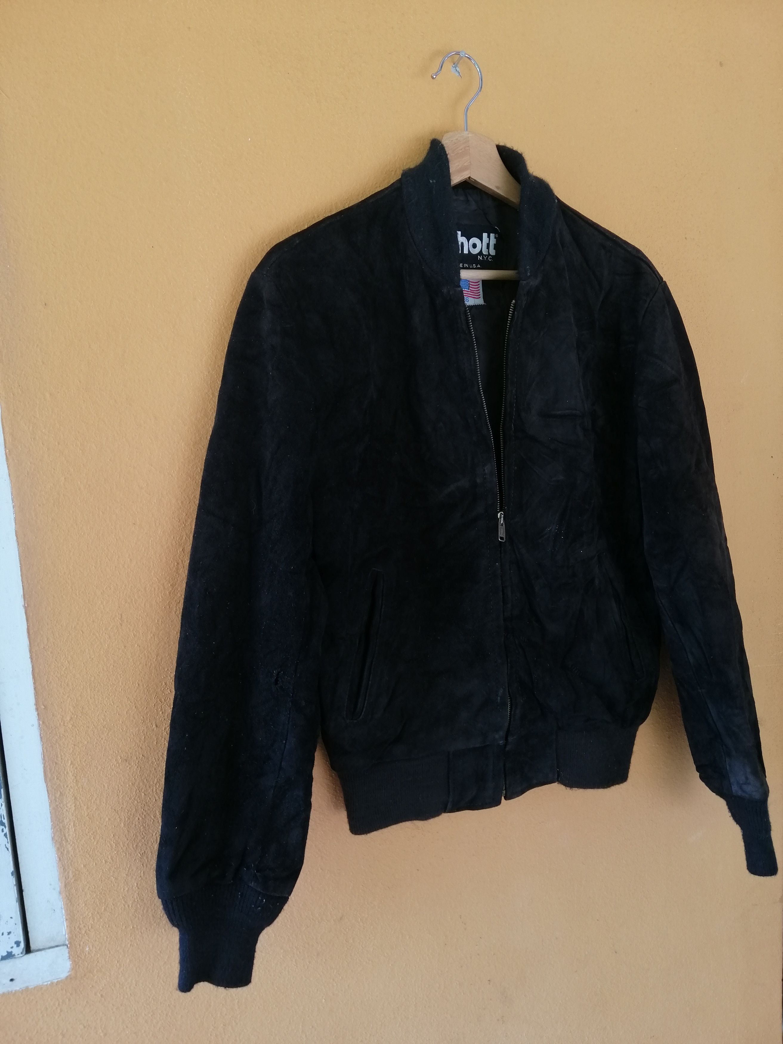 Schott Vintage Schott NYC Suede Leather Jacket Size US S / EU 44-46 / 1 - 6 Thumbnail