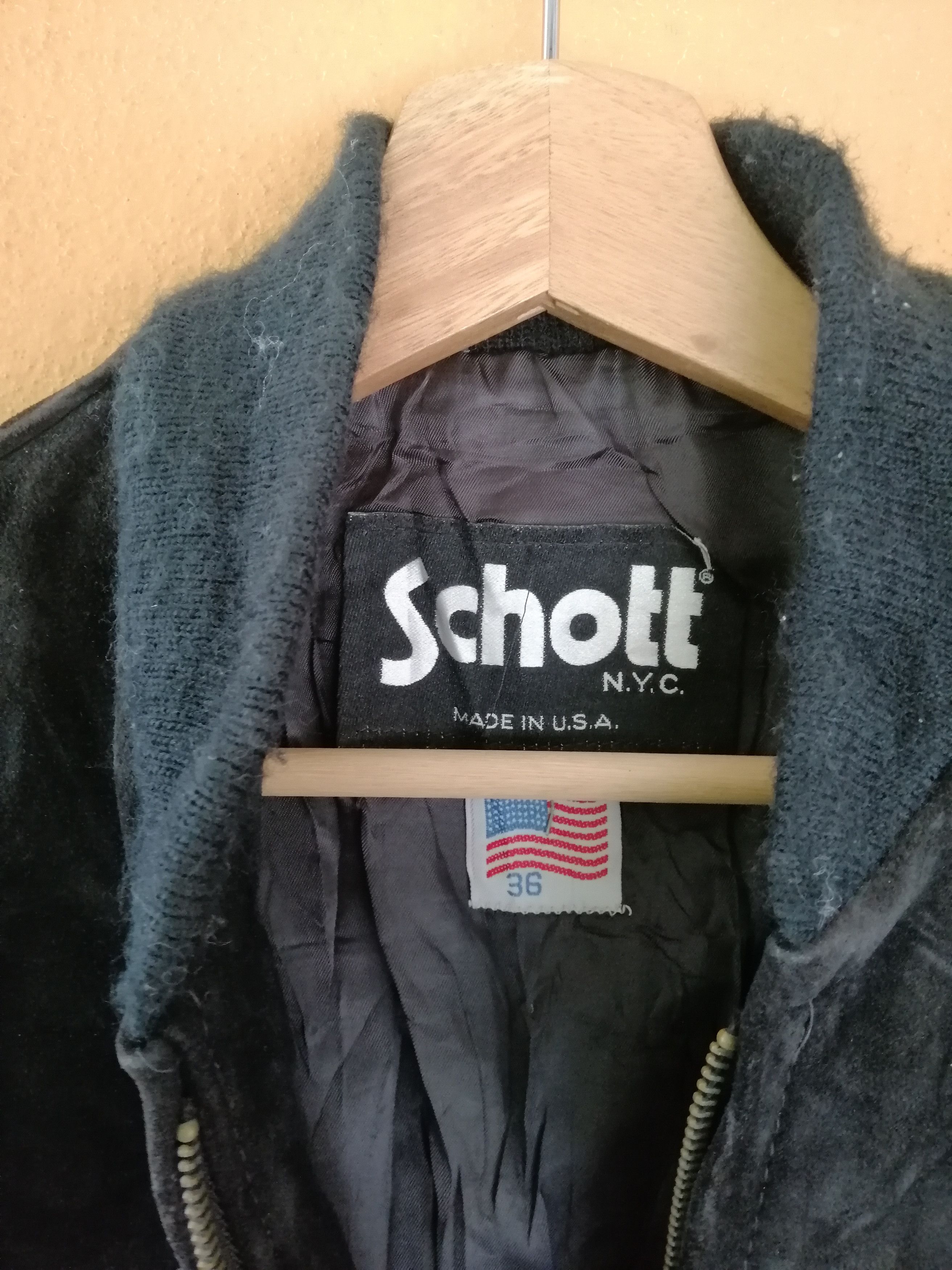 Schott Vintage Schott NYC Suede Leather Jacket Size US S / EU 44-46 / 1 - 3 Thumbnail