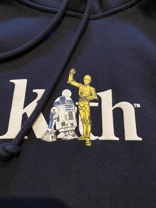 Kith Kith x Star Wars Droid Serif Hoodie Nocturnal R2D2 C3PO | Grailed