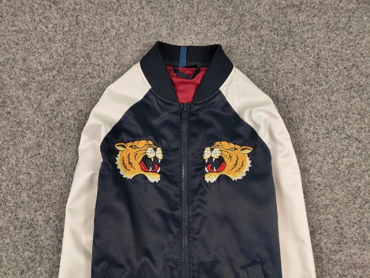 Japanese Brand Vintage Japanese Bomber Jacket Tiger Embroidered Logos Size US S / EU 44-46 / 1 - 8 Thumbnail
