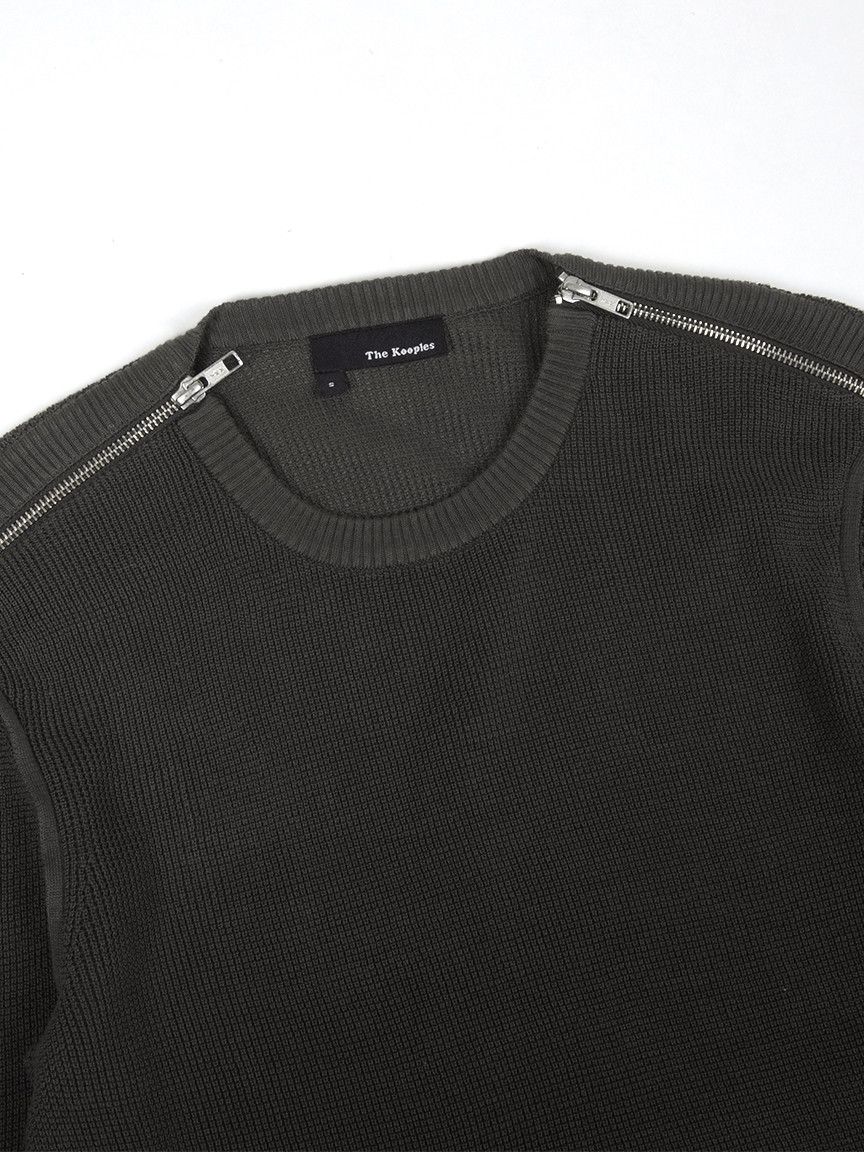 The Kooples The Kooples Paris Cotton Zip Detail Knit Sweater Sz S Size US S / EU 44-46 / 1 - 3 Thumbnail