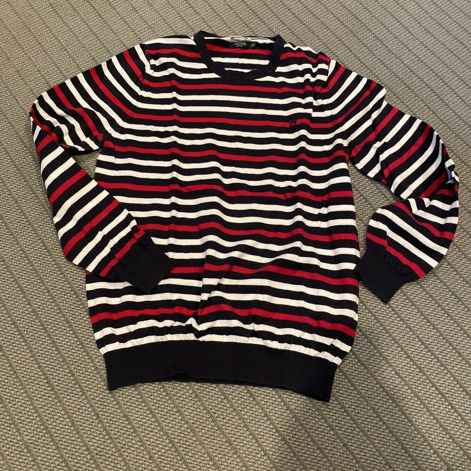 Sacai Sacoor Brothers Europe striped sweater Size US M / EU 48-50 / 2 - 1 Thumbnail