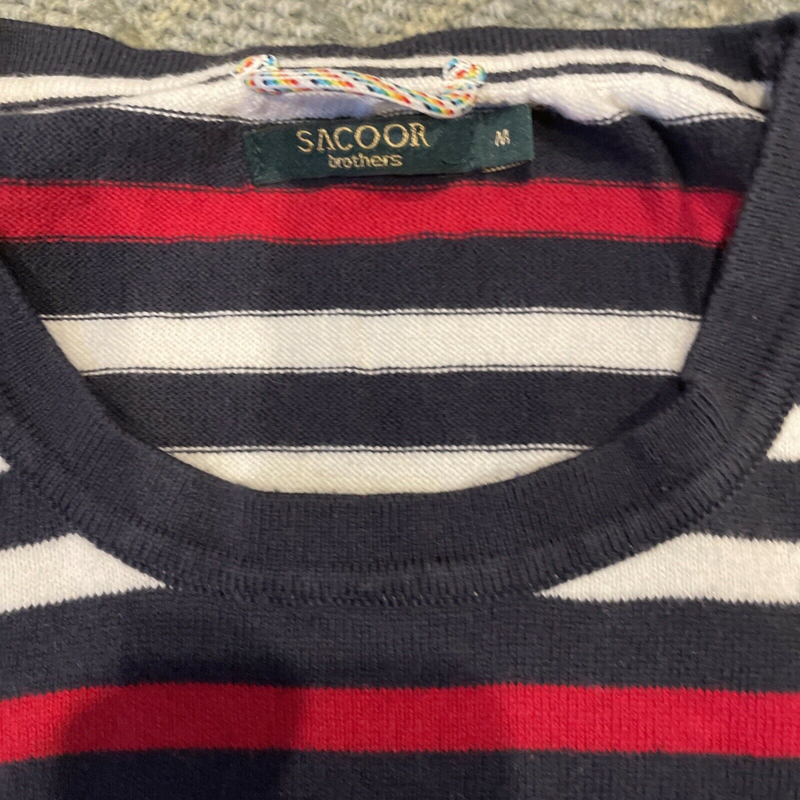 Sacai Sacoor Brothers Europe striped sweater Size US M / EU 48-50 / 2 - 4 Thumbnail