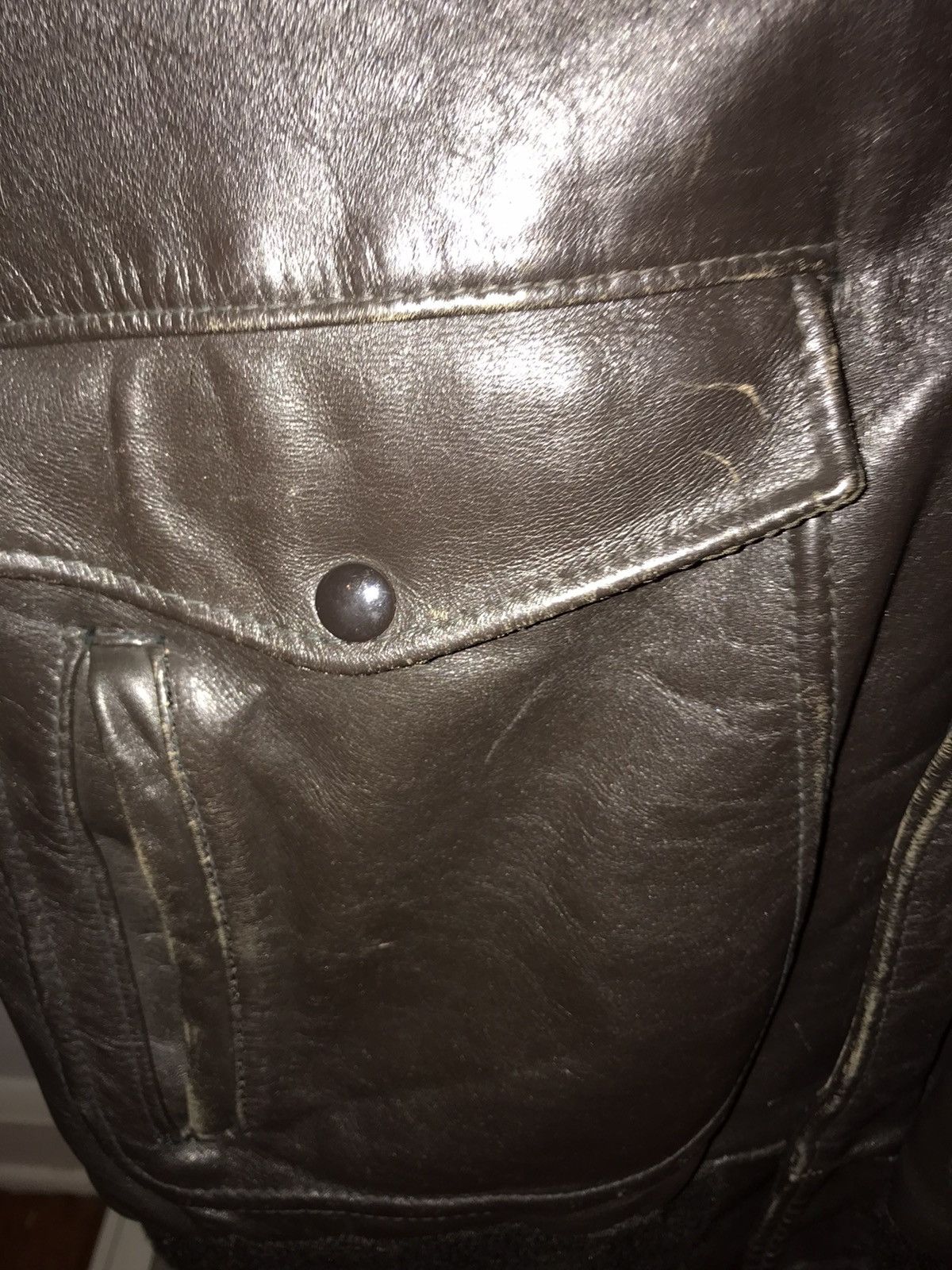 Schott Vintage 1960s Schott Fur-Lined Leather Bomber Jacket Size US M / EU 48-50 / 2 - 9 Thumbnail
