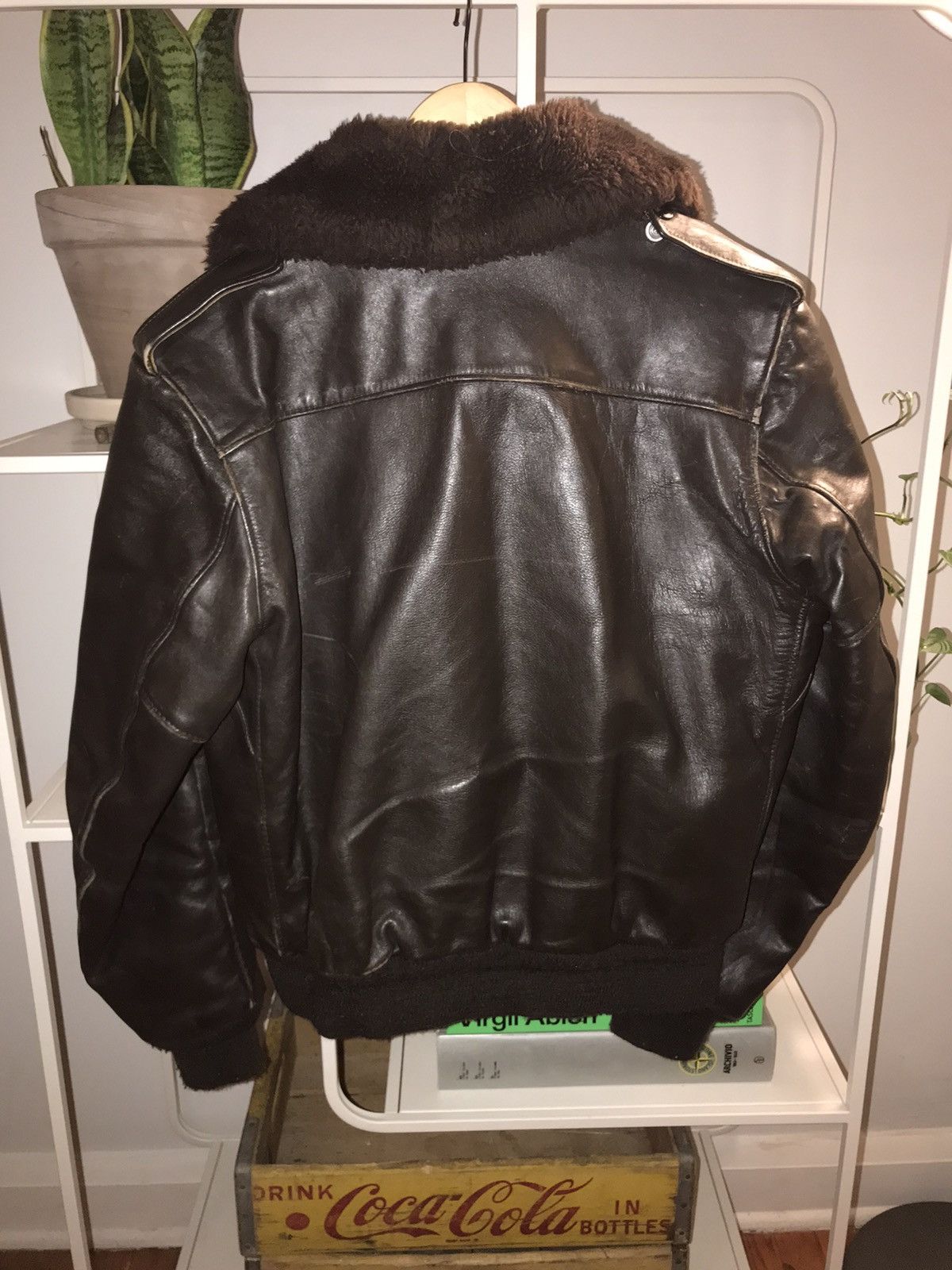 Schott Vintage 1960s Schott Fur-Lined Leather Bomber Jacket Size US M / EU 48-50 / 2 - 2 Thumbnail