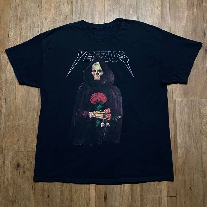 Kanye West Yeezus Grim Reaper Summer Run Hip Hop Rap Tour Merch Tee ...