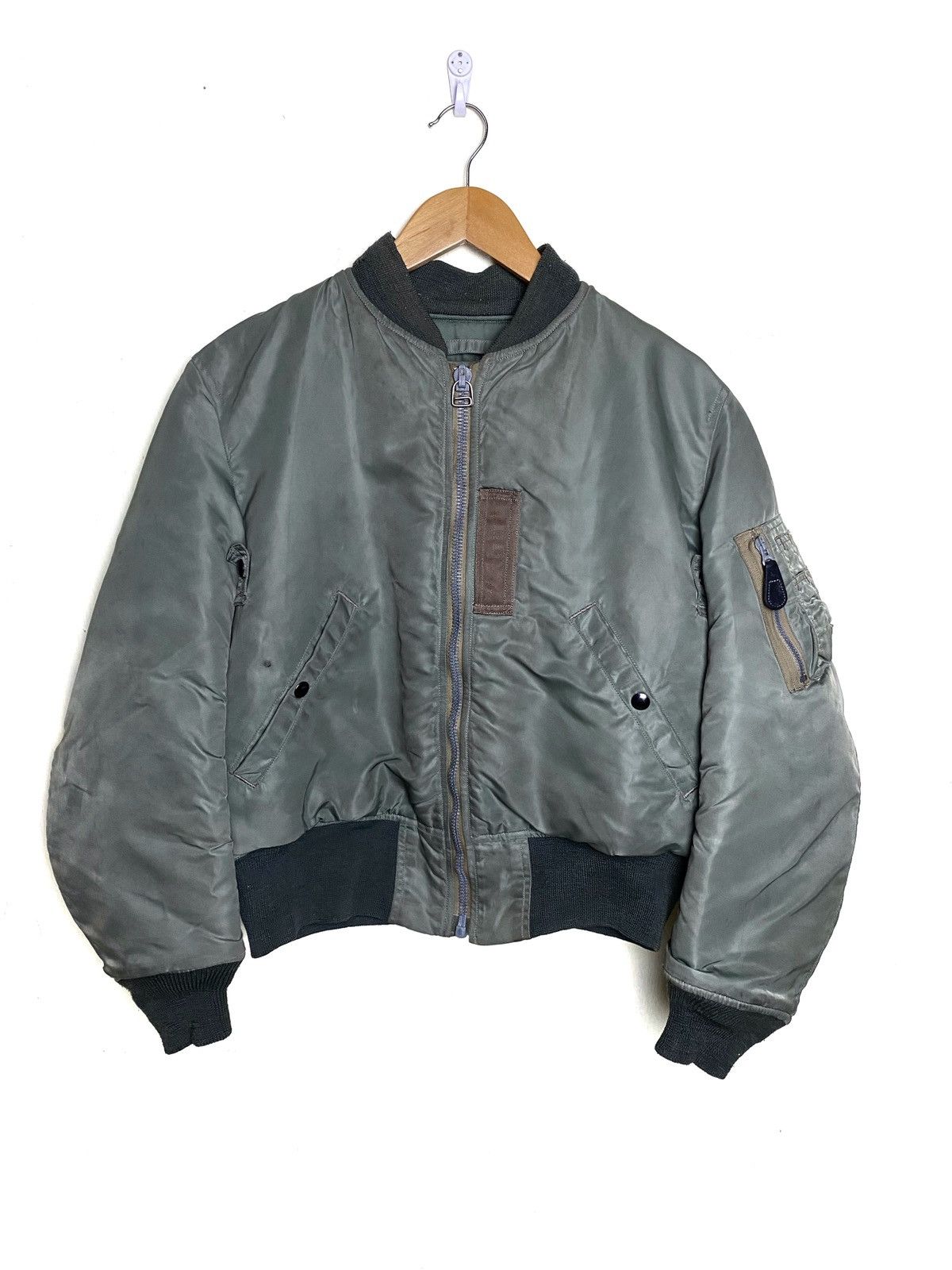 image of Buzz Ricksons x Toyo Enterprises Buzz Rickson's Ma-1 Crown Zipper Usaf Toyo Ent. Jacket in Green (S