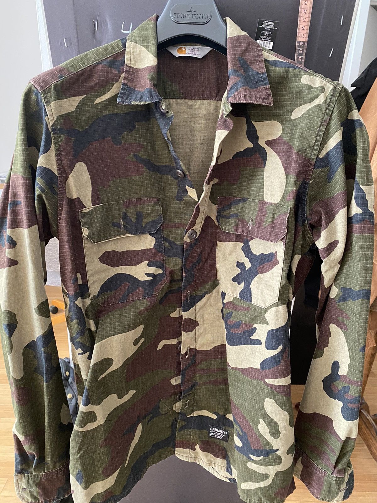 Carhartt Wip Carhartt WIP Mission Ripstop Camo Shirt Size US M / EU 48-50 / 2 - 2 Thumbnail