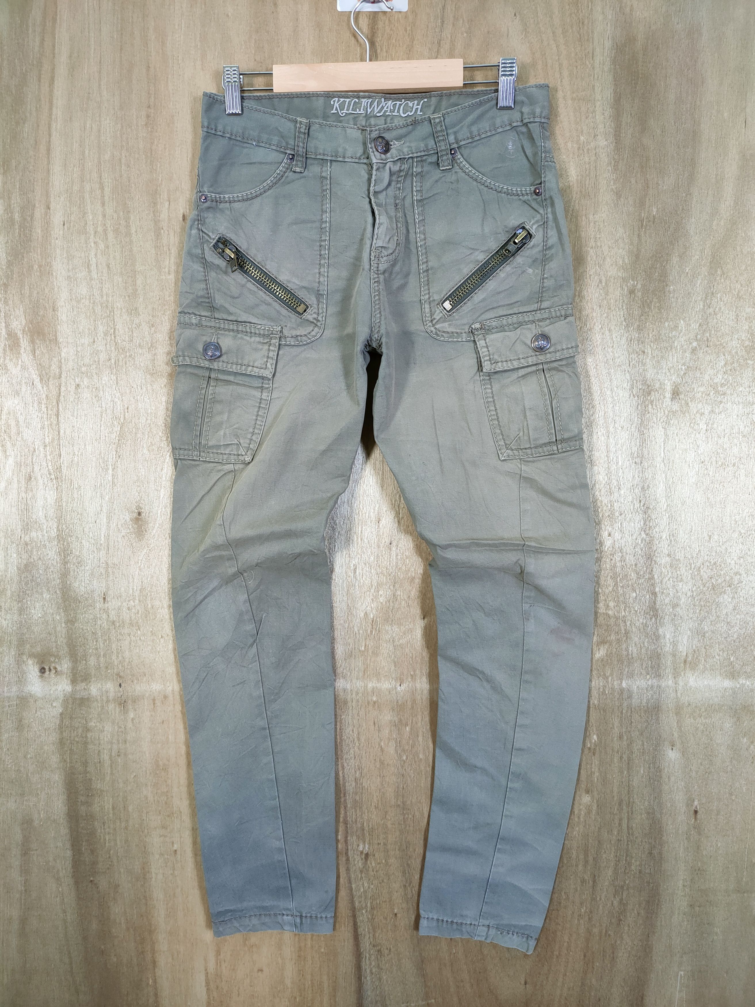 Japanese Brand × Voodoo Tactical 8 POCKET JAPANESE FADED CARGO PANTS Size US 27 - 12 Thumbnail
