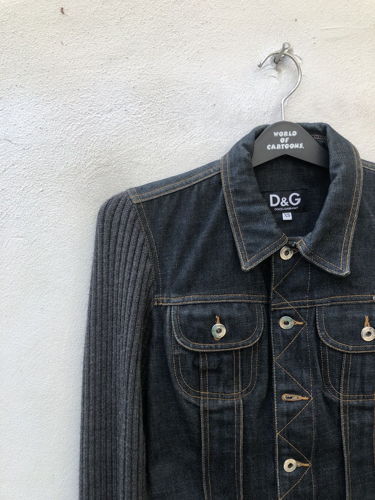 Dolce & Gabbana Dolce & Gabbana Hybrid Denim Jacket Size US XS / EU 42 / 0 - 5 Thumbnail