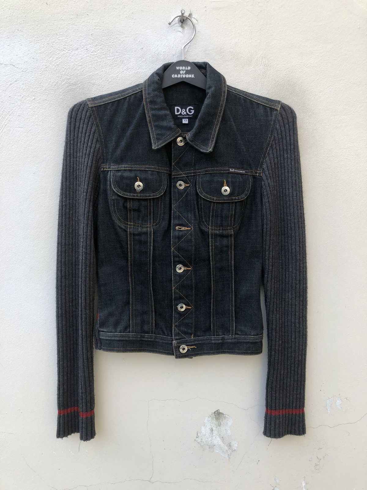 Dolce & Gabbana Dolce & Gabbana Hybrid Denim Jacket Size US XS / EU 42 / 0 - 3 Thumbnail