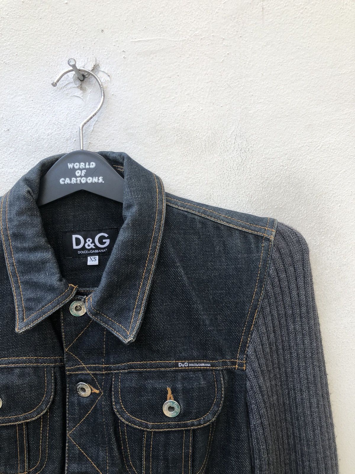 Dolce & Gabbana Dolce & Gabbana Hybrid Denim Jacket Size US XS / EU 42 / 0 - 4 Thumbnail