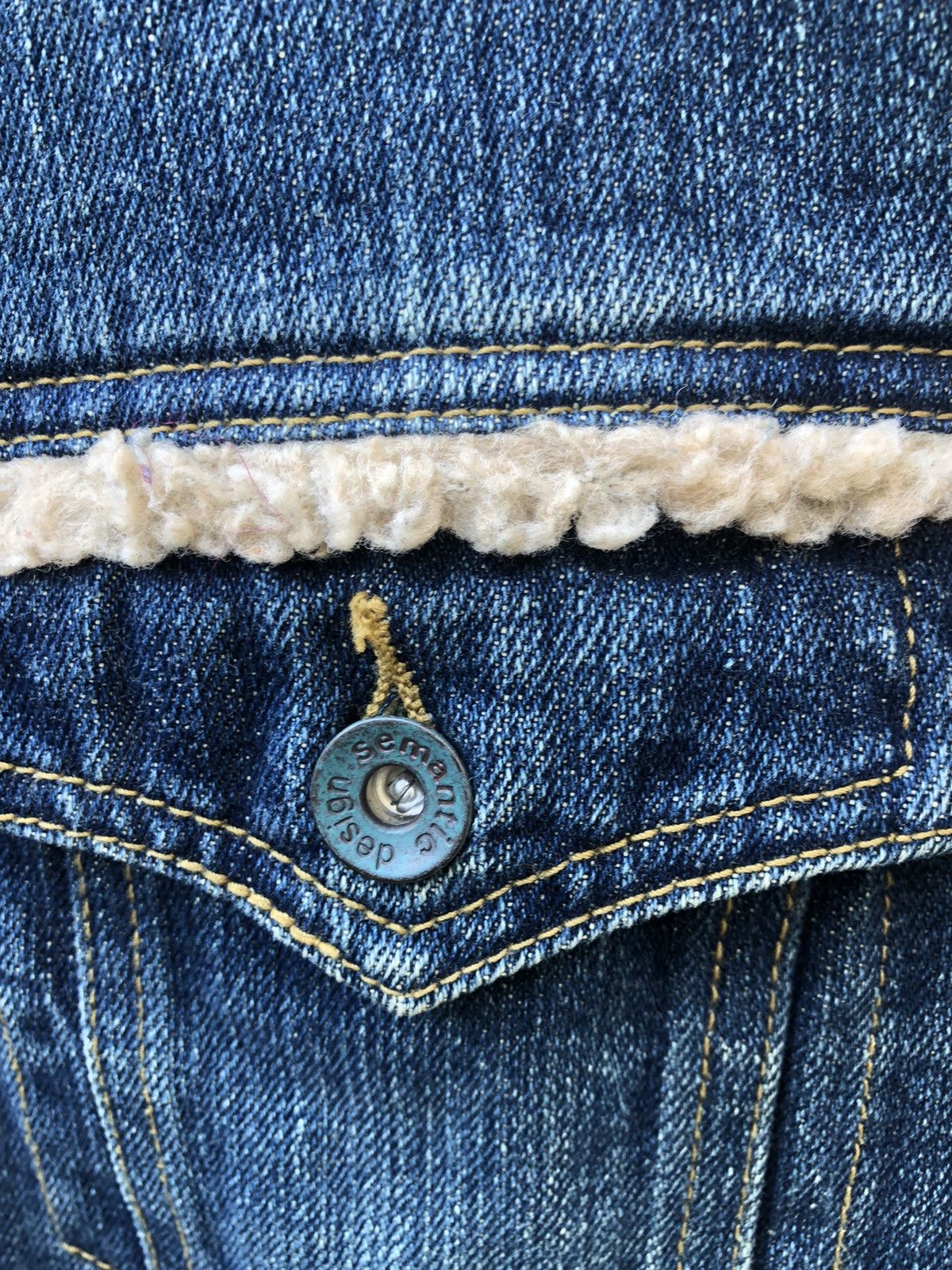 semanticdesign Semantic Design Japan Sherpa Denim Westerner Jacket Size US M / EU 48-50 / 2 - 8 Thumbnail
