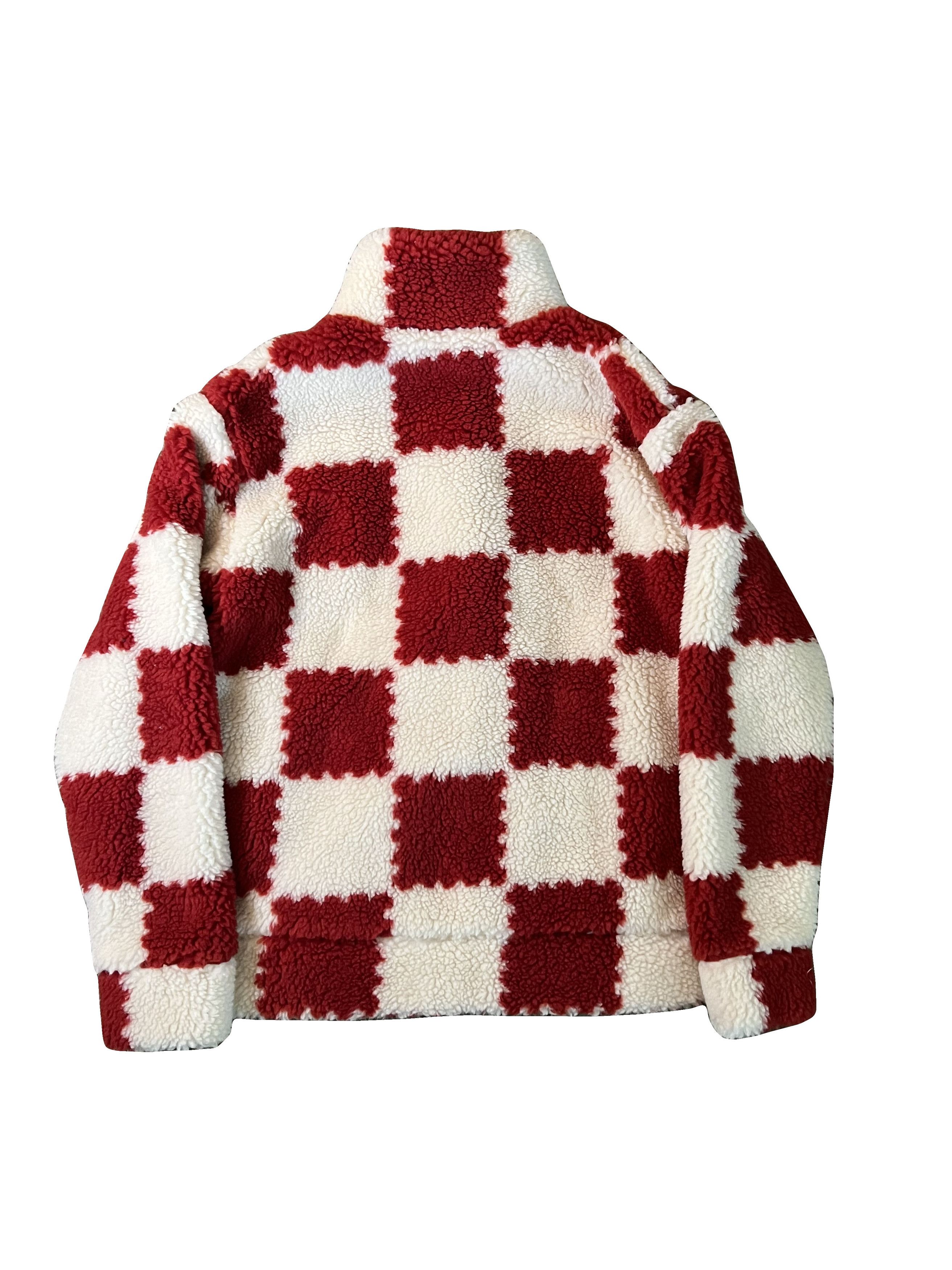 Louis Vuitton Louis Vuitton Nigo Red Checkered Fleece Jacket Size US M / EU 48-50 / 2 - 5 Thumbnail