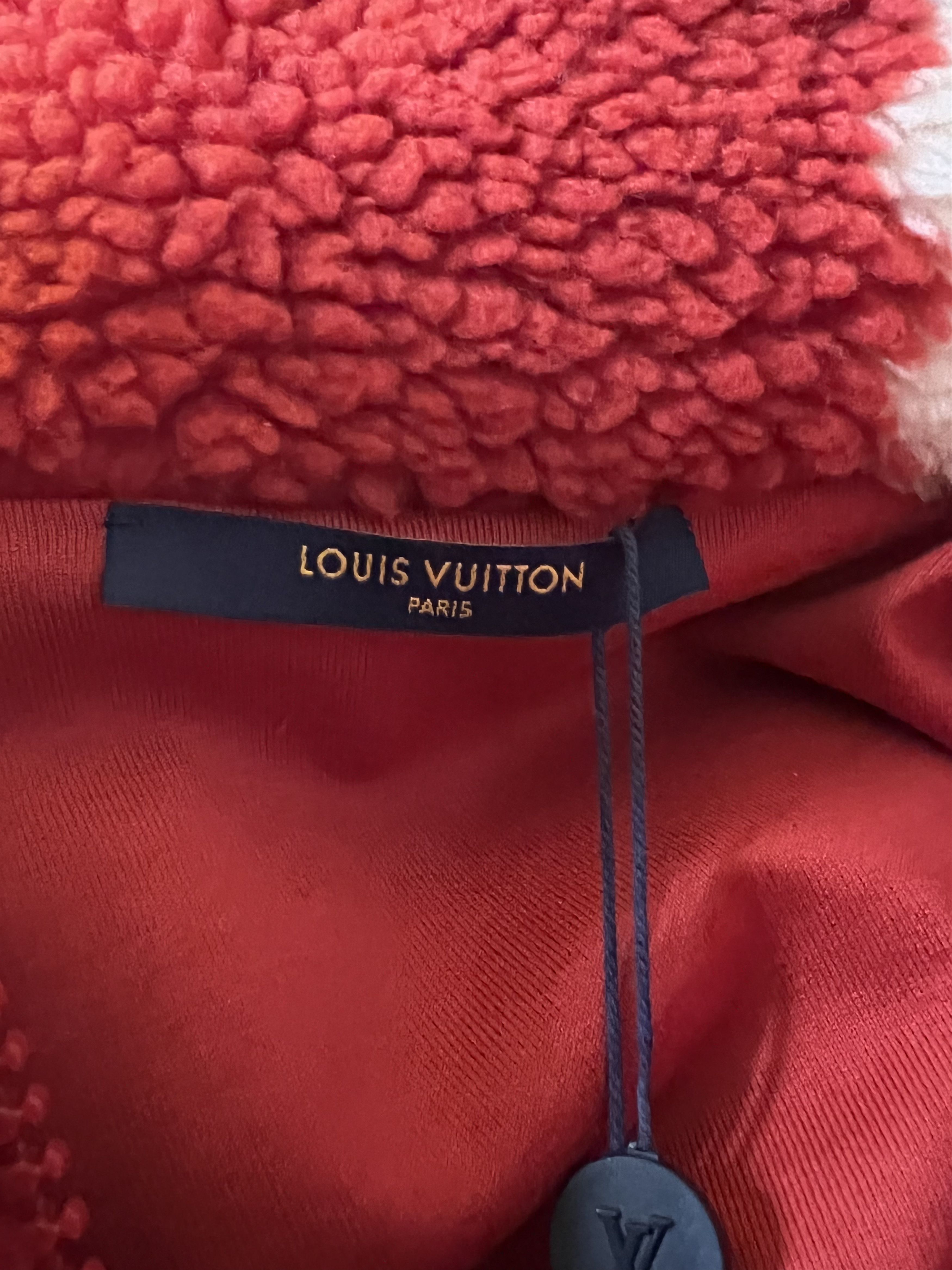 Louis Vuitton Louis Vuitton Nigo Red Checkered Fleece Jacket Size US M / EU 48-50 / 2 - 6 Thumbnail