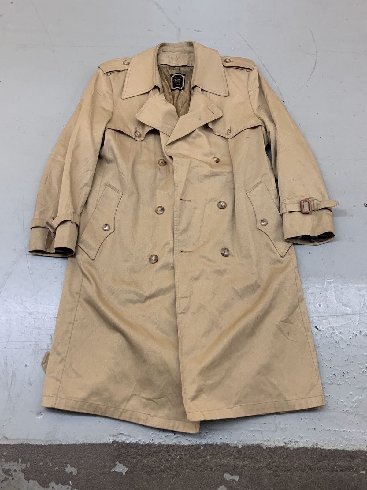 Vintage Christian Dior Trench Coat | Grailed