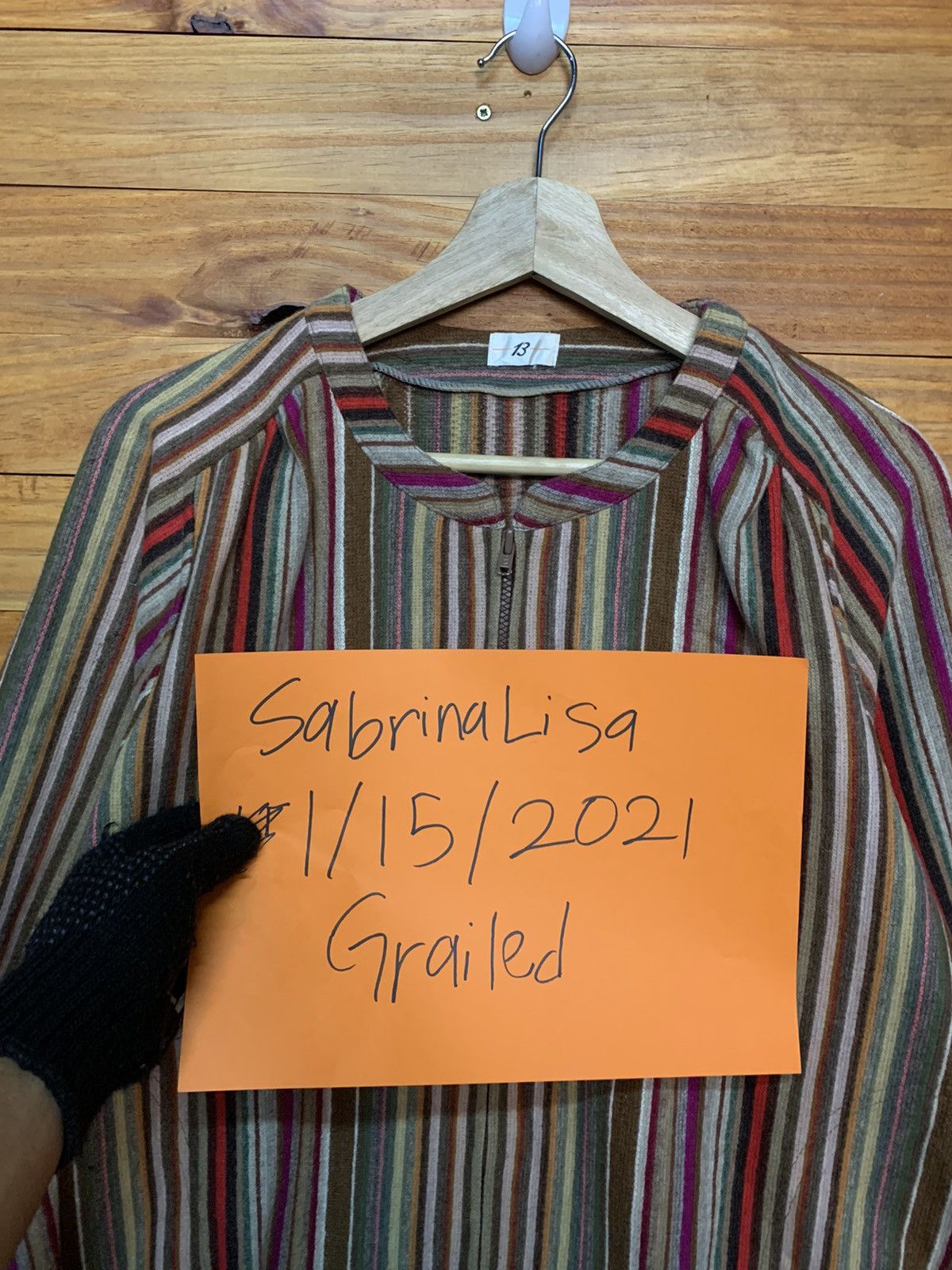 Vintage Vintage Striped Round Neck Jacket Size US M / EU 48-50 / 2 - 8 Thumbnail
