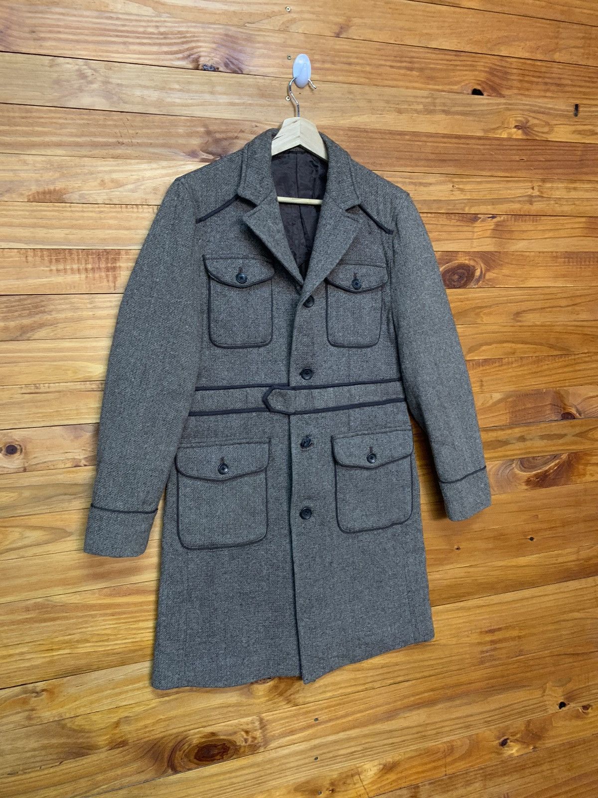 ABAHOUSE × Japanese Brand Abahouse Military Design Wool Topcoat Size US S / EU 44-46 / 1 - 2 Thumbnail