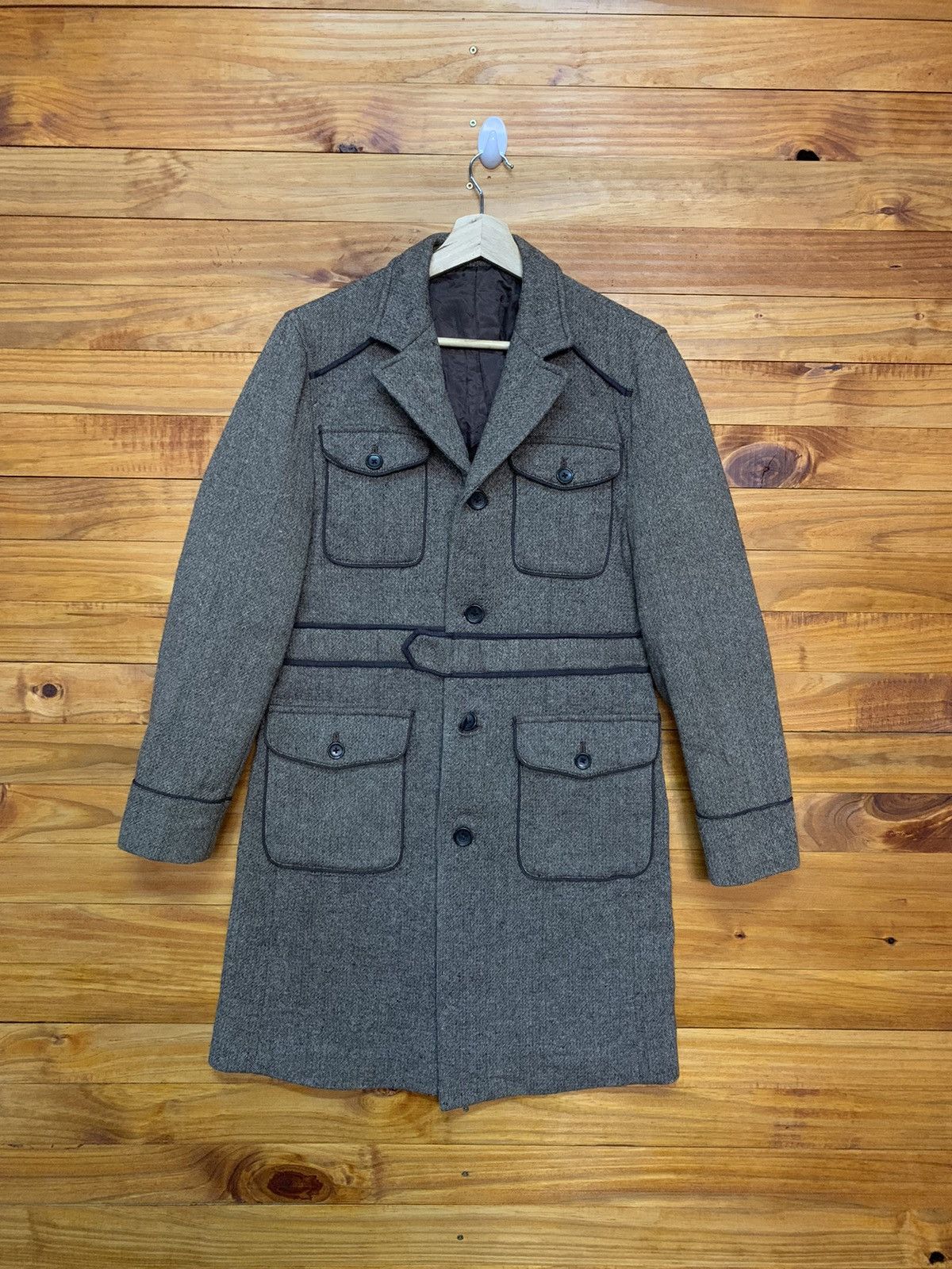 ABAHOUSE × Japanese Brand Abahouse Military Design Wool Topcoat Size US S / EU 44-46 / 1 - 1 Thumbnail