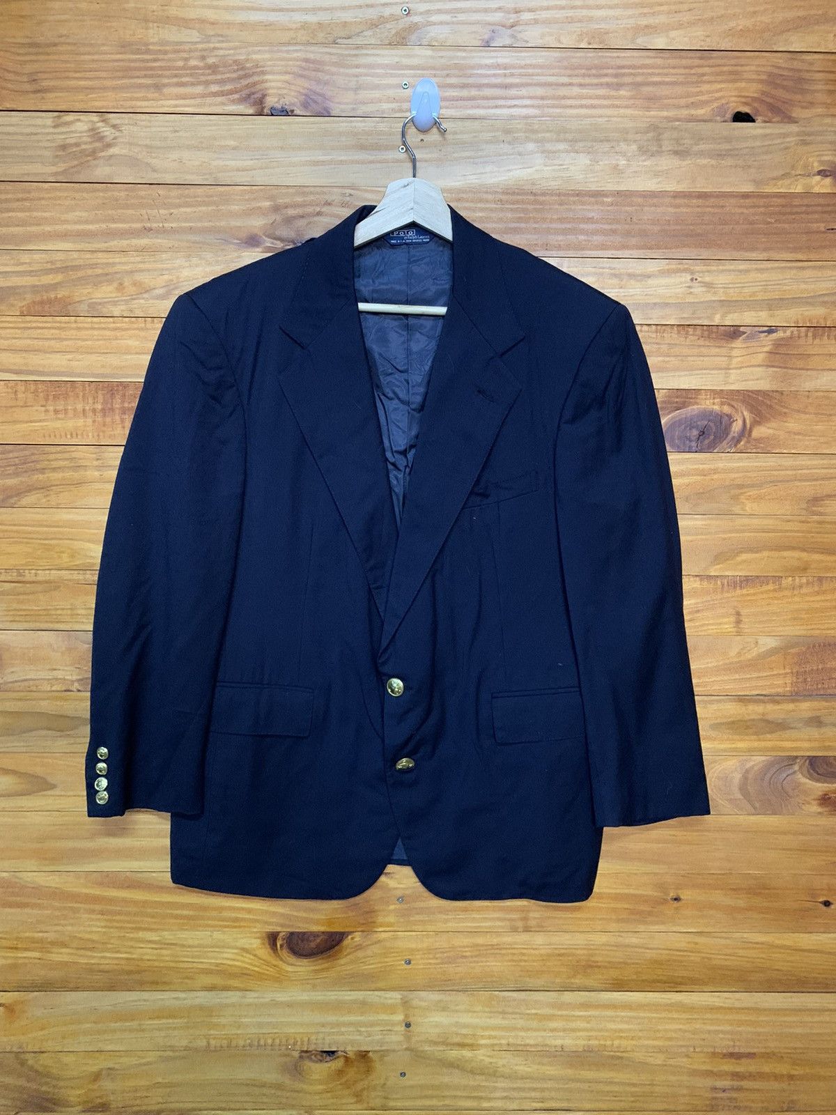 Polo Ralph Lauren Vintage Polo Ralph Lauren Wool Coat Made In Usa Size US M / EU 48-50 / 2 - 1 Thumbnail