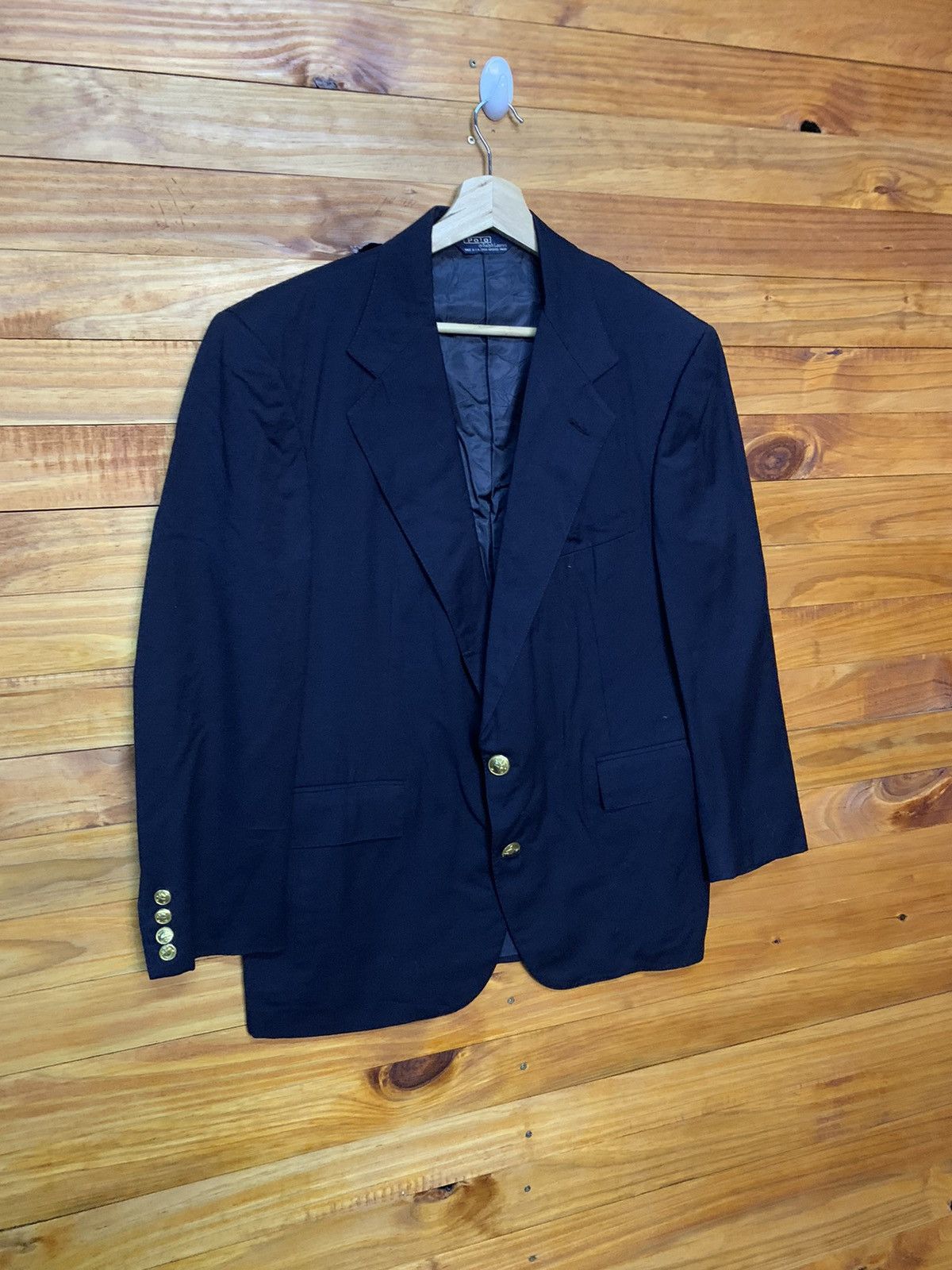 Polo Ralph Lauren Vintage Polo Ralph Lauren Wool Coat Made In Usa Size US M / EU 48-50 / 2 - 2 Thumbnail