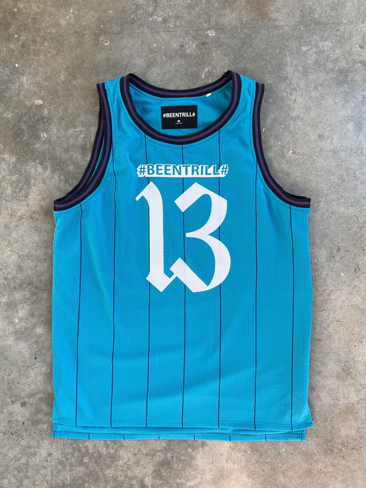 Been Trill # Been Trill # 13 Basketball Jersey Blue Sz. Medium ASAP Size US M / EU 48-50 / 2 - 3 Thumbnail