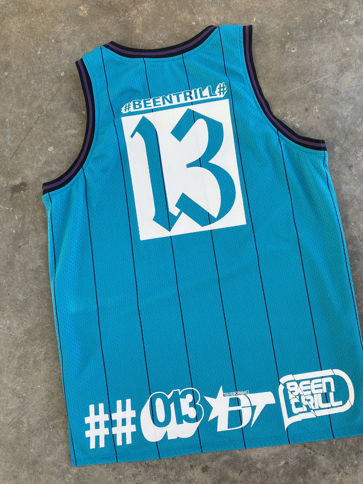 Been Trill # Been Trill # 13 Basketball Jersey Blue Sz. Medium ASAP Size US M / EU 48-50 / 2 - 2 Thumbnail