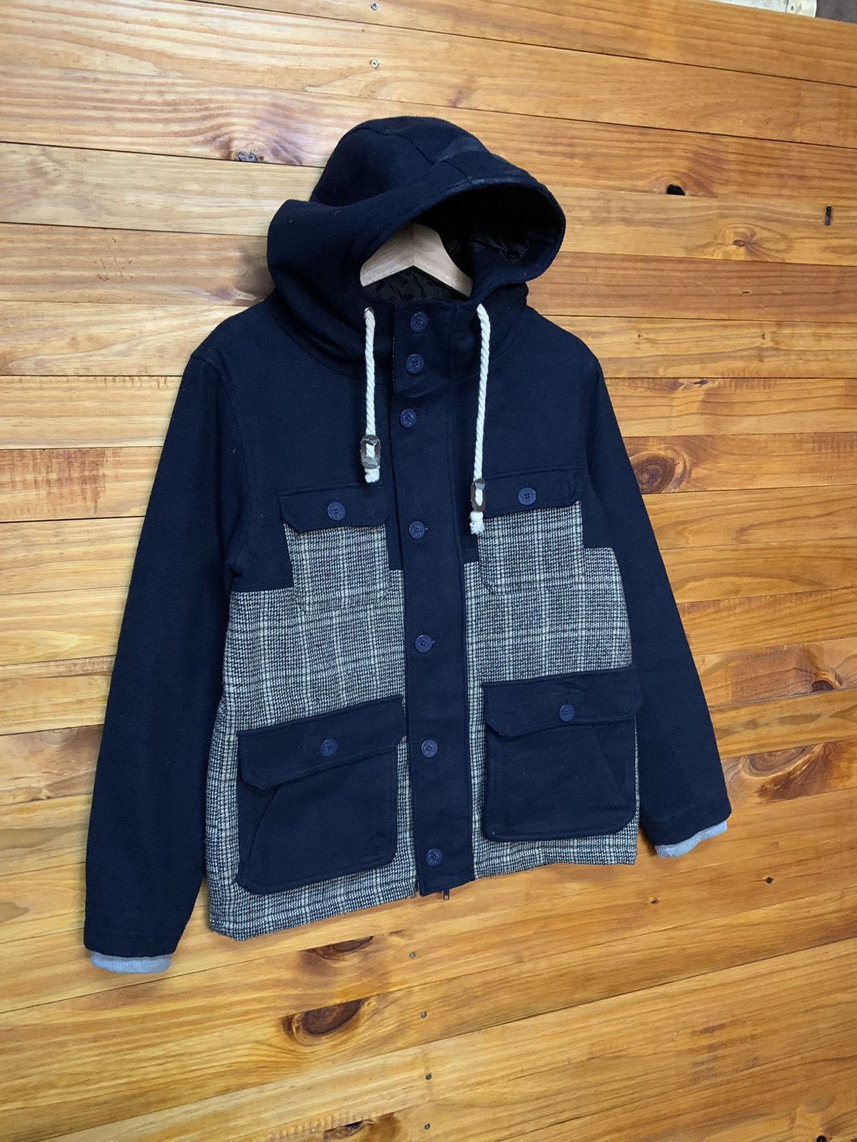 Japanese Brand Quash Gentle Wool Tweed Coat Size US M / EU 48-50 / 2 - 5 Thumbnail
