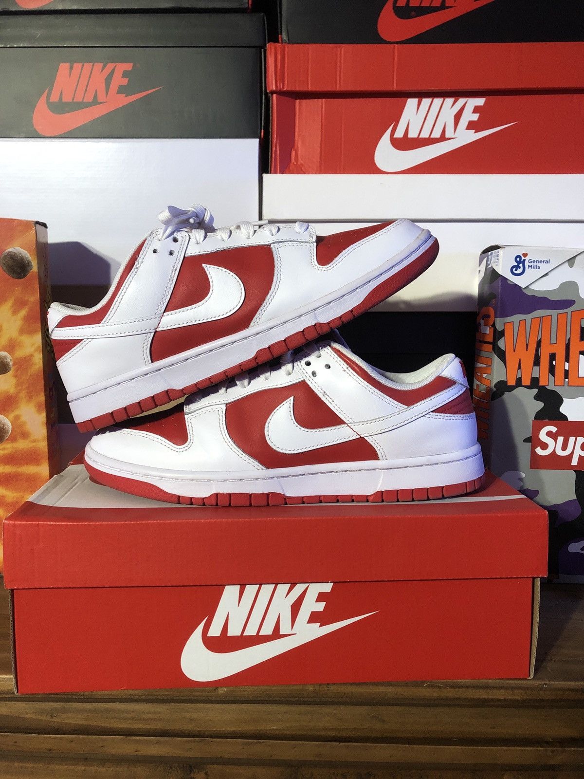 Nike Nike dunk low “championship red” | Grailed