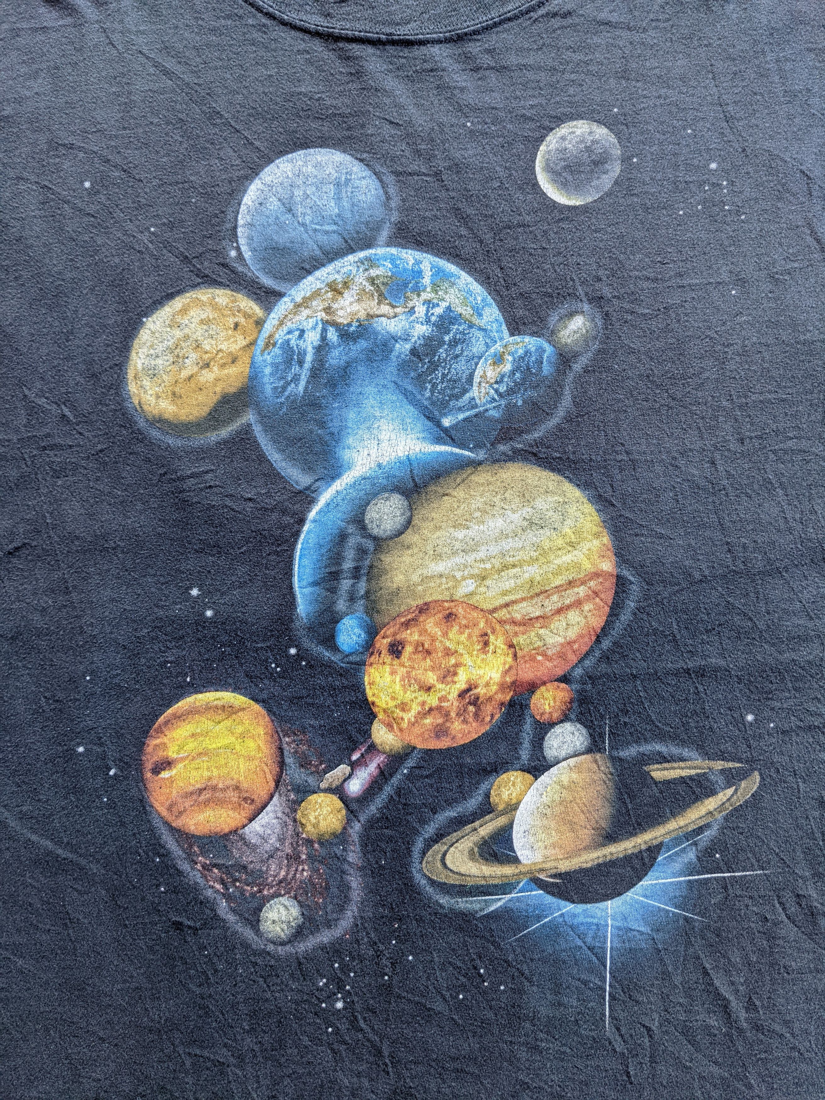 Disney × Mickey Mouse × Vintage Vintage 00s Mickey Mouse space/universe print tee Size US XL / EU 56 / 4 - 3 Thumbnail