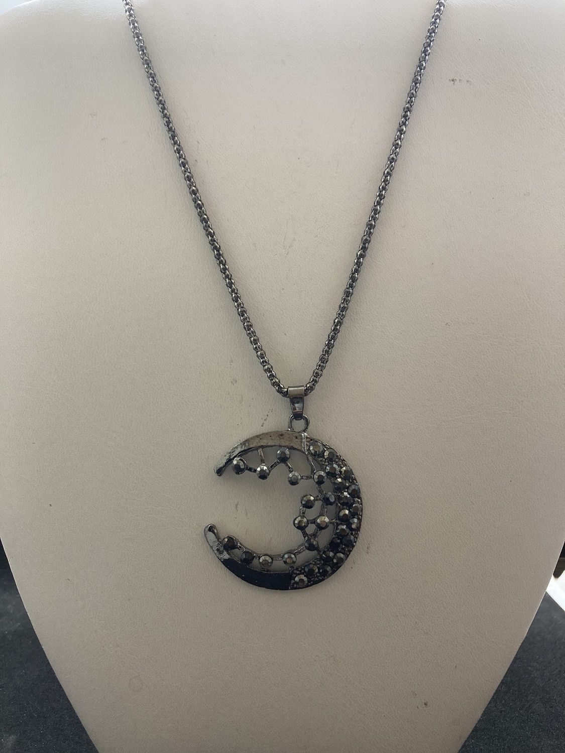 Black Moon Chain Necklace